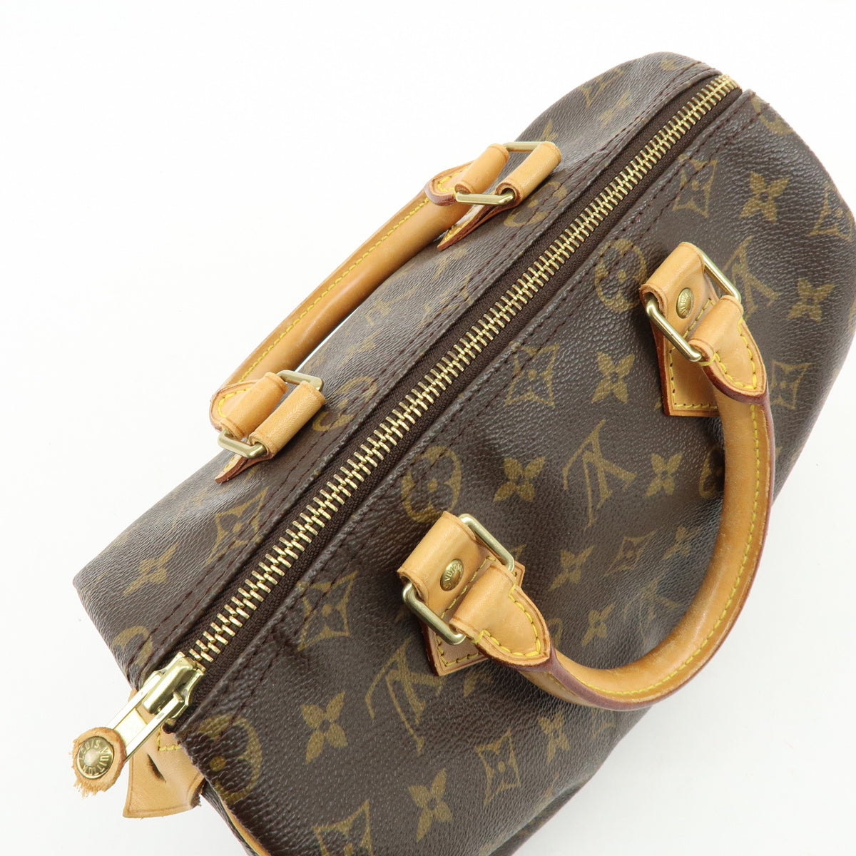 Louis Vuitton Monogram Speedy 25 Boston Bag Hand Bag Brown M41528
