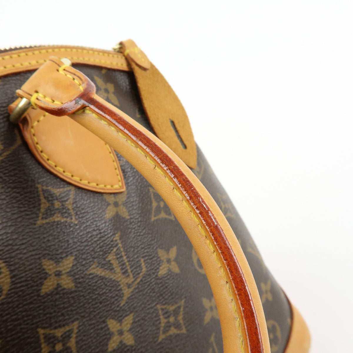 Louis Vuitton Monogram Lockit Hand Bag Tote Bag Brown M40102