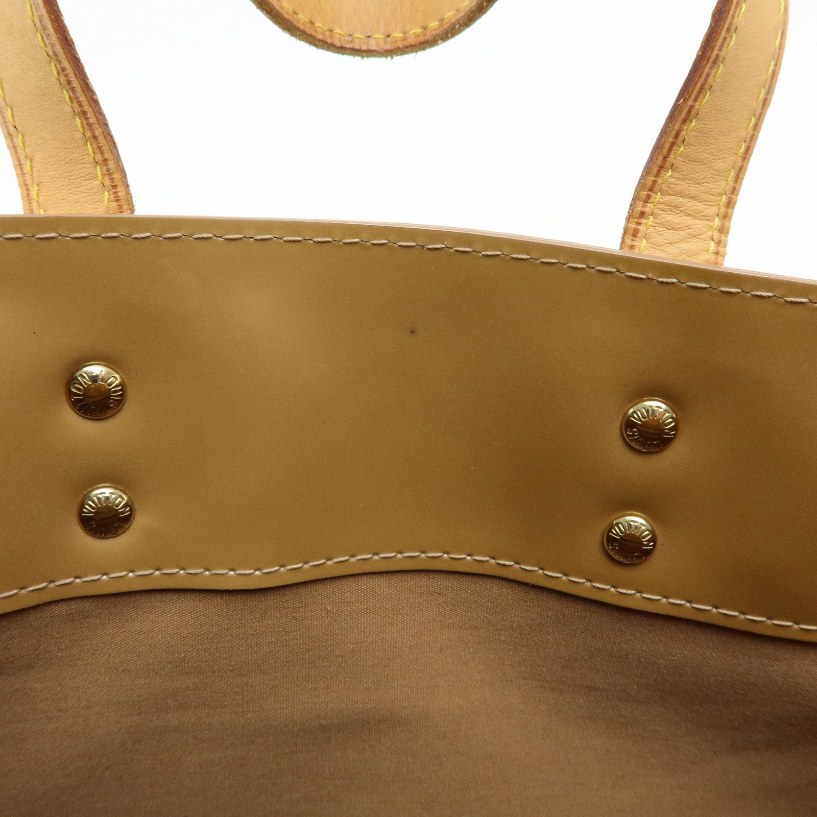 Louis Vuitton Monogram Vernis Reade PM Leather Hand Bag Noisette M91334