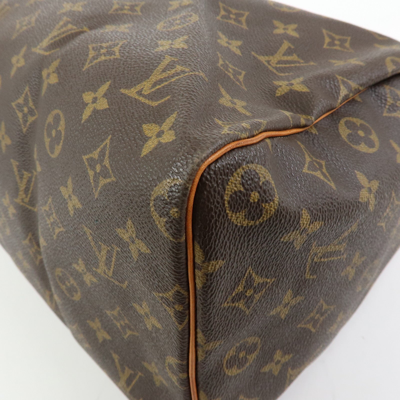 Louis Vuitton Monogram Speedy 40 Hand Bag Boston Bag Brown M41522