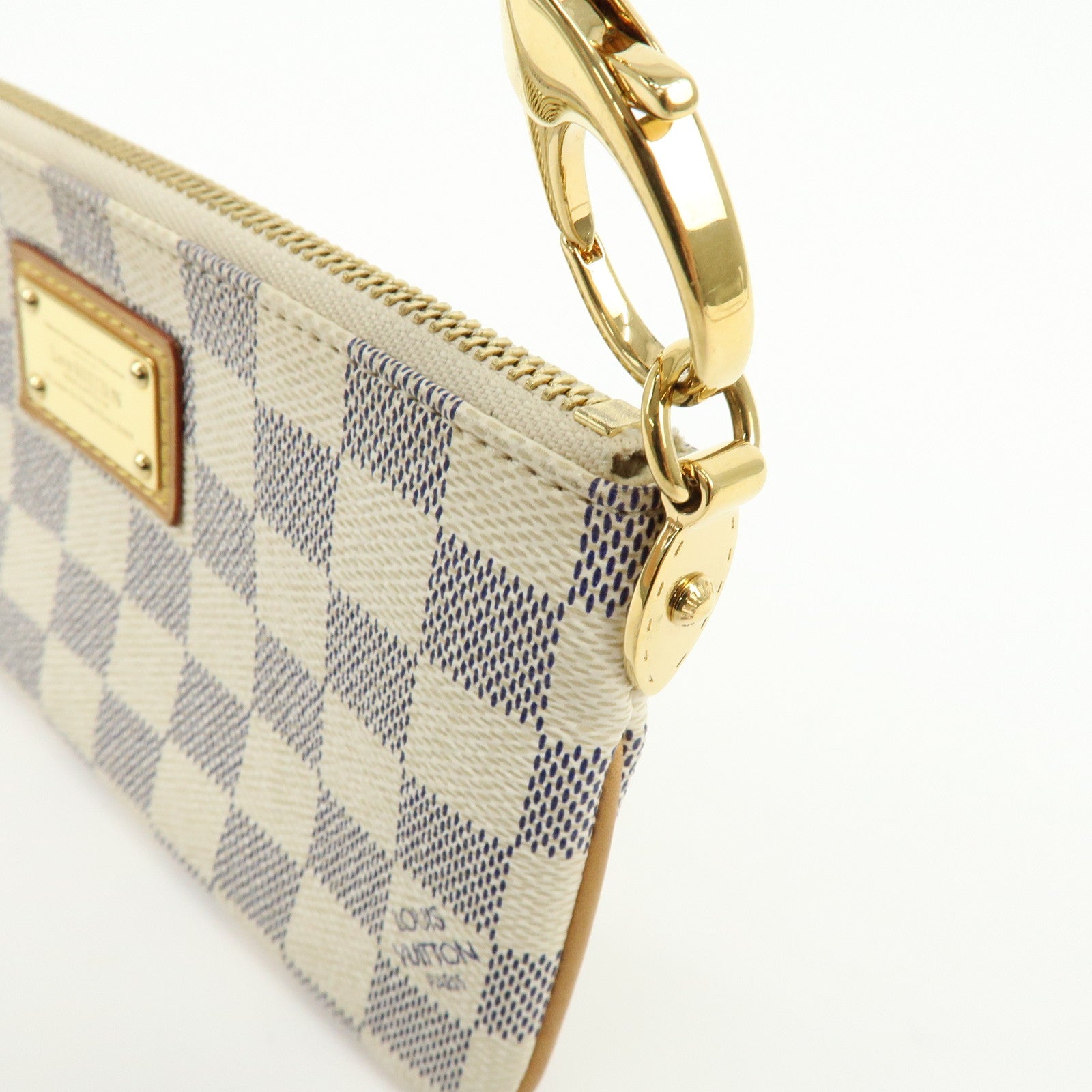 Louis Vuitton Damier Azur Pochette Milla MM Mini Accesory Pouch N60027