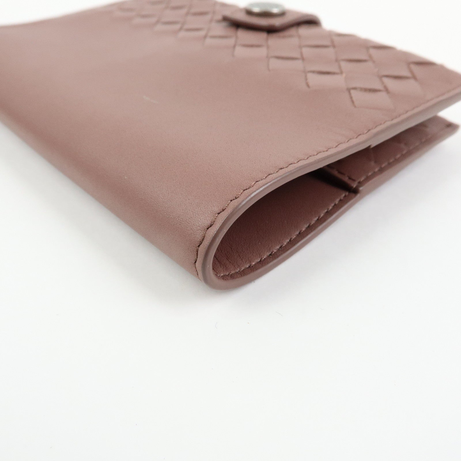 BOTTEGA VENETA Intrecciato Leather Agenda Planner Cover Brown