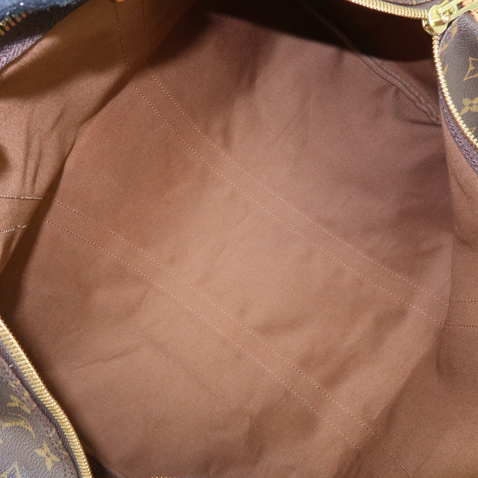 Louis Vuitton Monogram Keep All Bandouliere 50 Boston Bag Brown M41416