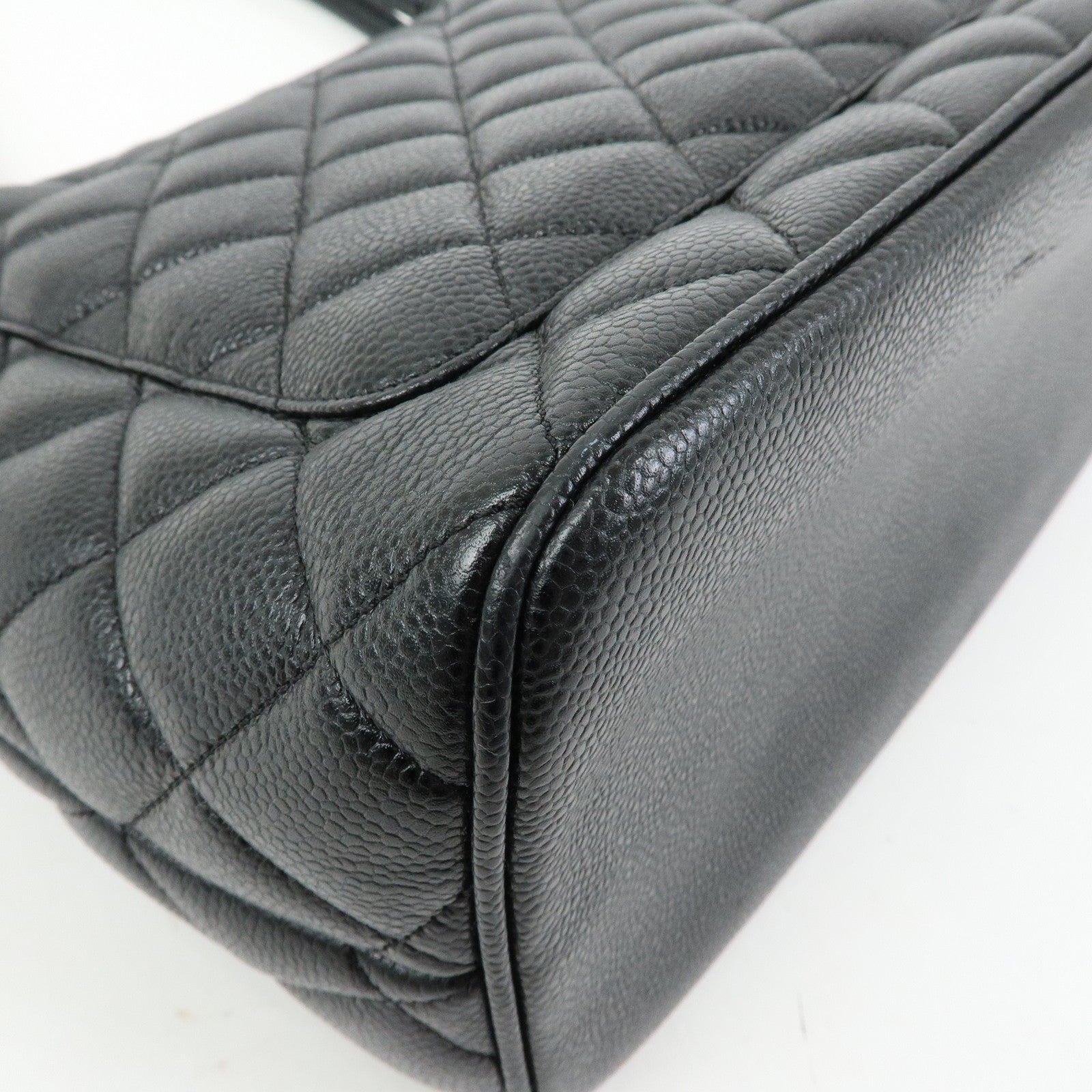 CHANEL Matelasse COCO Mark Medallion Tote Bag Hand Bag Black A01804