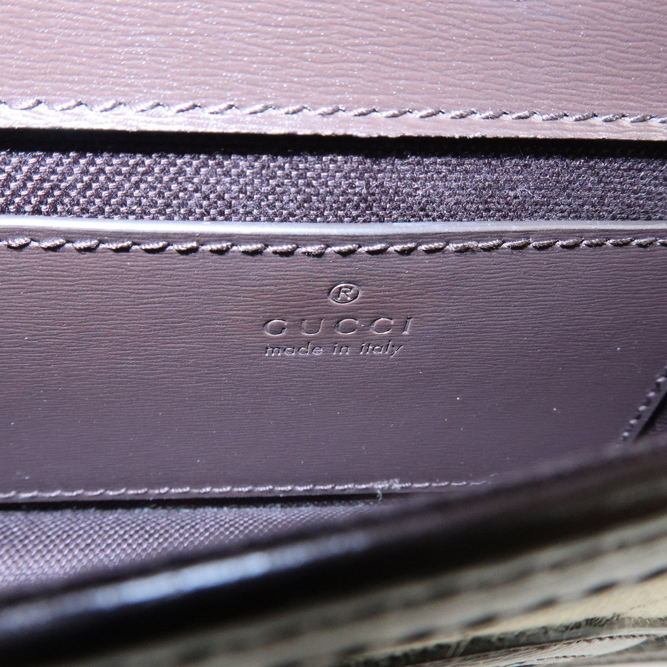 GUCCI Luce GG Canvas Leather Mini Shoulder Bag Beige Brown 790038