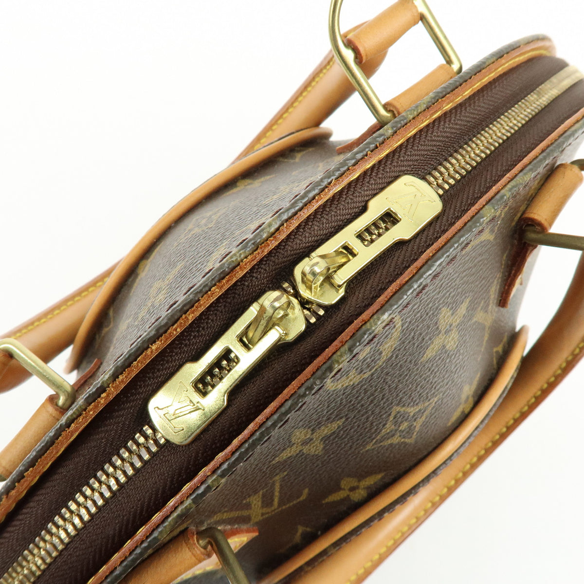 Louis Vuitton Monogram Ellipse PM Hand Bag Brown M51127