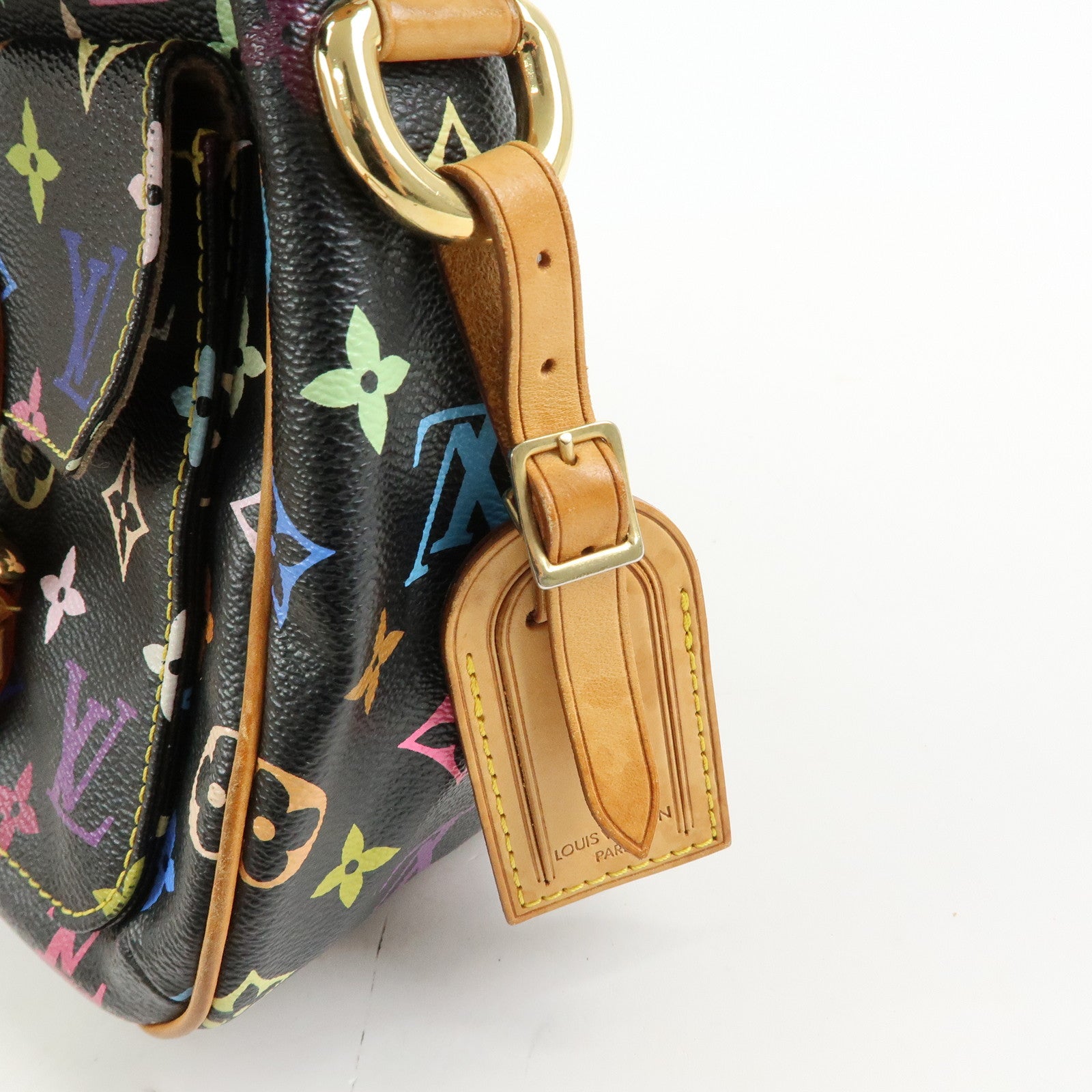 Louis Vuitton Monogram Multicolor Lodge PM Shoulder Bag Noir M40054