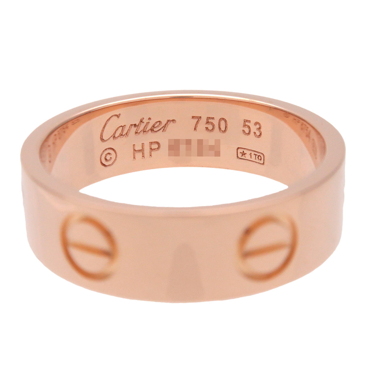 Cartier Love Ring K18 750PG Rose Gold #53 US6.5 EU53 HK14.5