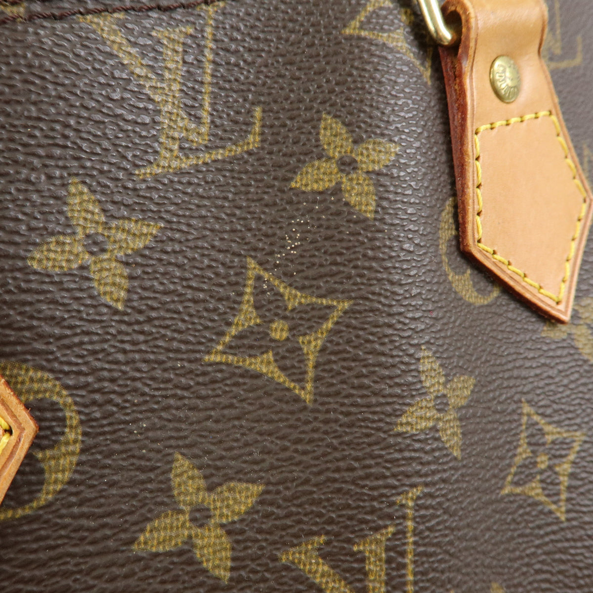 Louis Vuitton Monogram Alma PM Canvas Leather Hand Bag Brown M51130