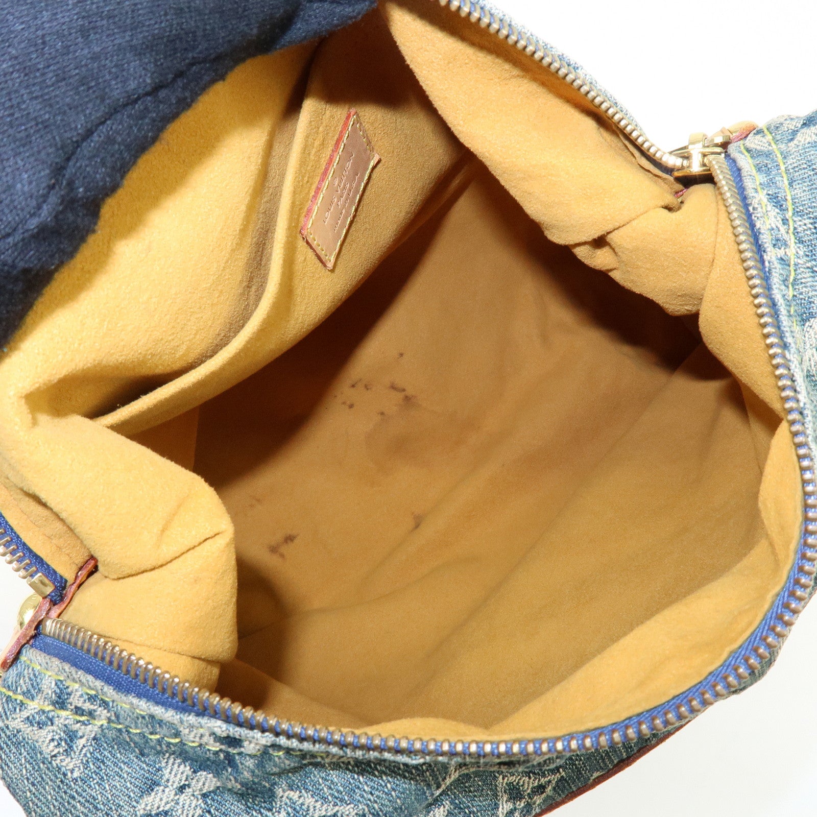 Louis Vuitton Monogram Denim Baggy GM Shoulder Bag Blue M95048