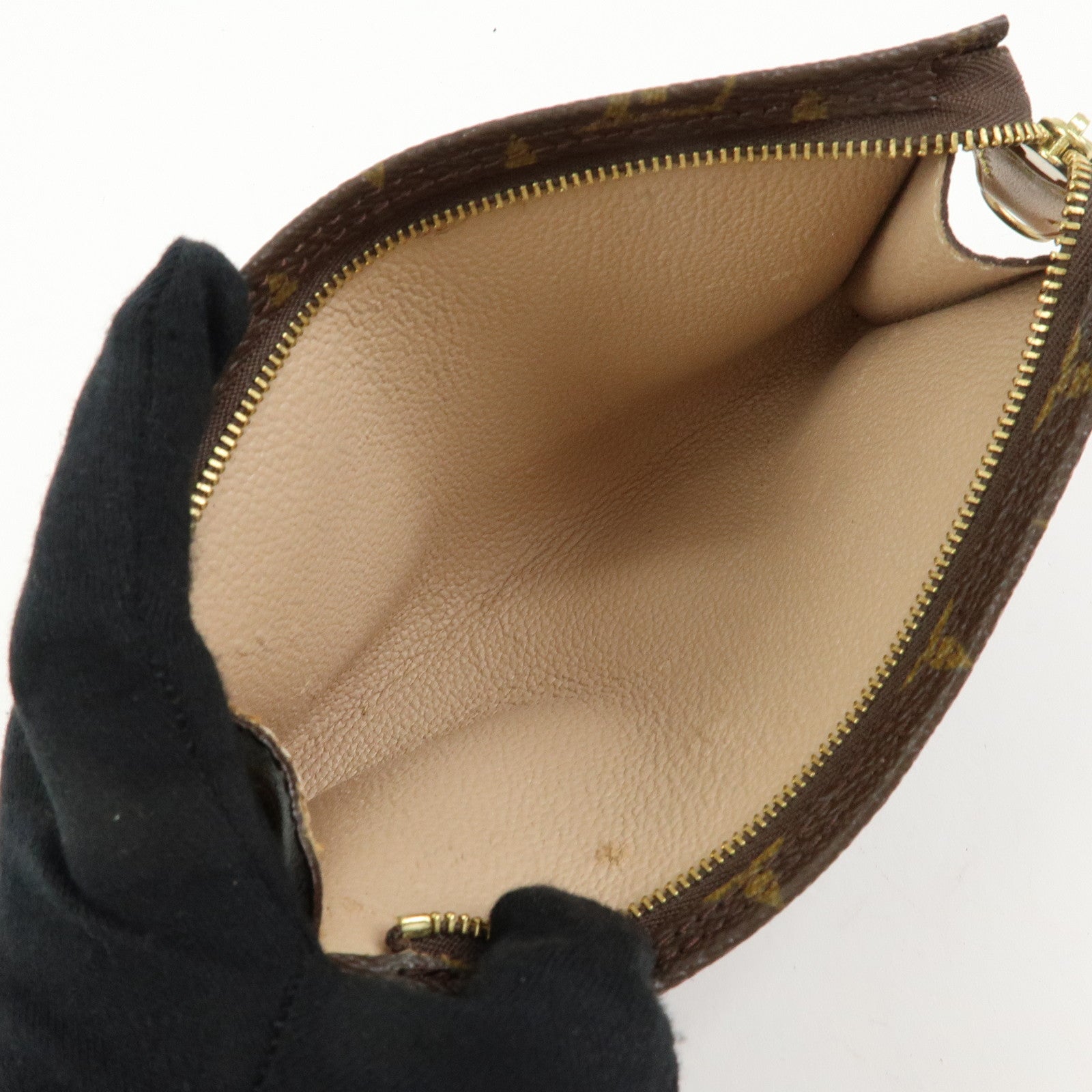 Louis Vuitton Monogram Pouch for Bucket PM Bag Accessory Pouch Brown