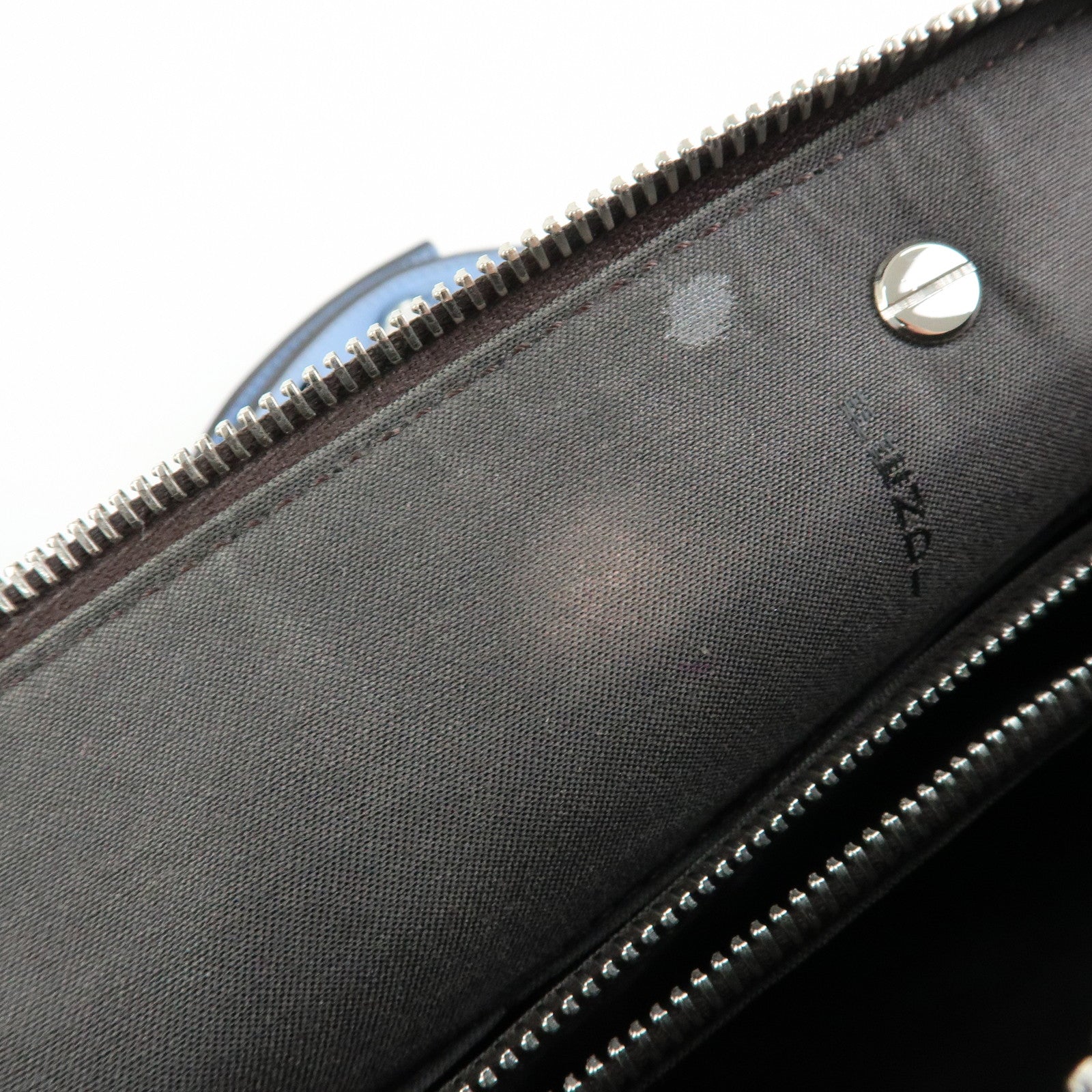 FENDI By The Way Medium Leather 2Way Bag Hand Light Blue 8BL146