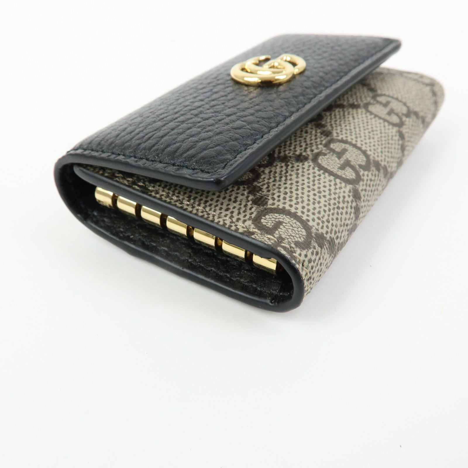 GUCCI GG Marmont Double G Leather 6 Ring Key Case Key Holder 456118