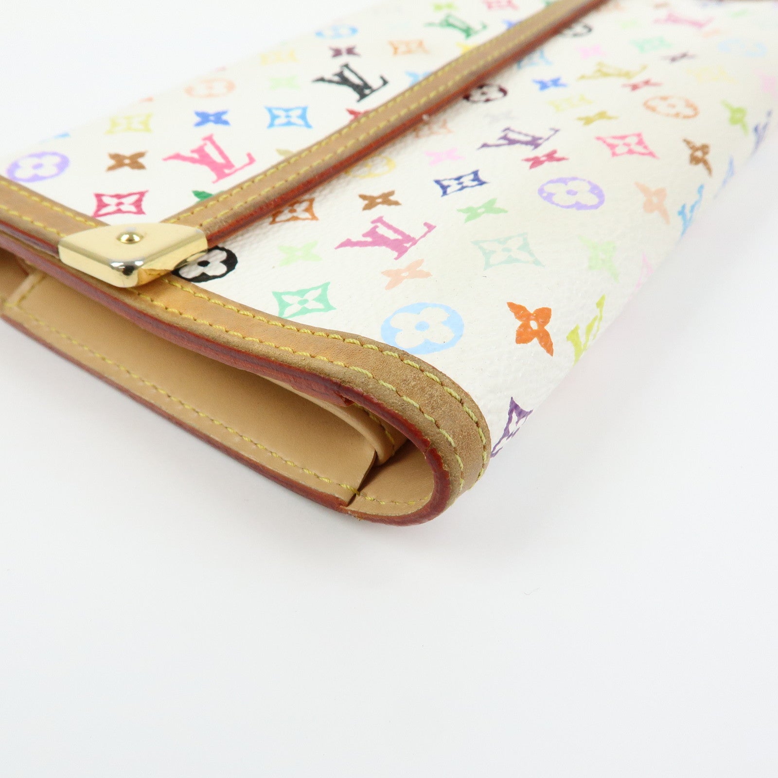 Louis Vuitton Monogram Porte Trezor International Wallet Blanc M92659