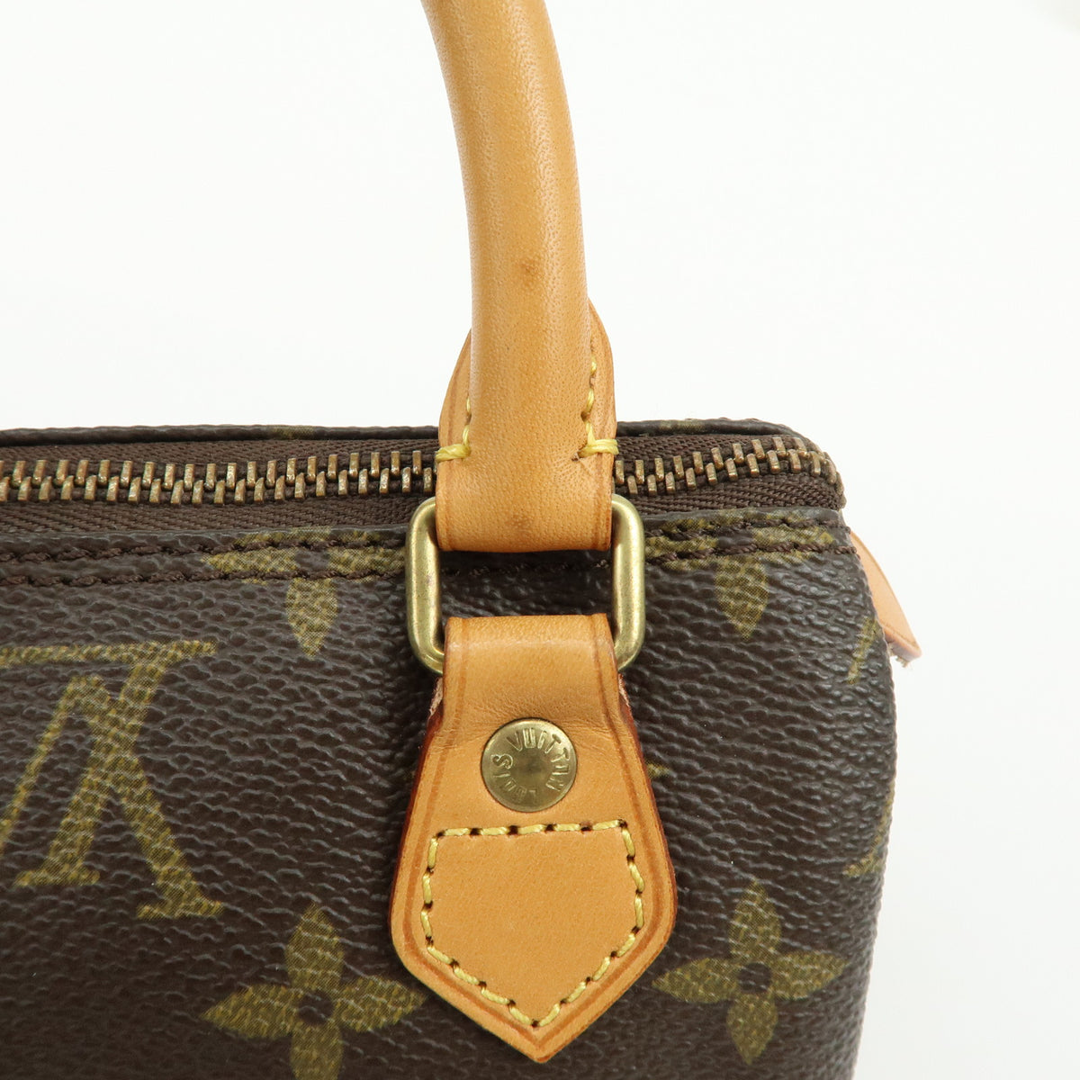 Louis Vuitton Monogram Mini Speedy Hand Bag and Strap M41534 J00109 Lot