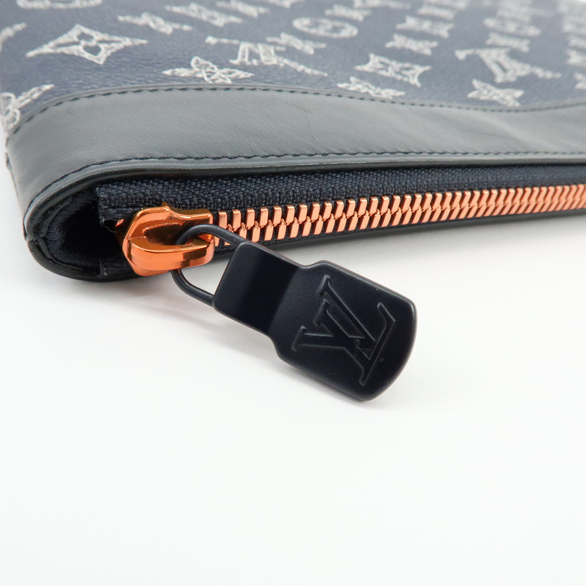 Louis Vuitton Monogram Ink Upside Down Pochette Apollo Navy M62905