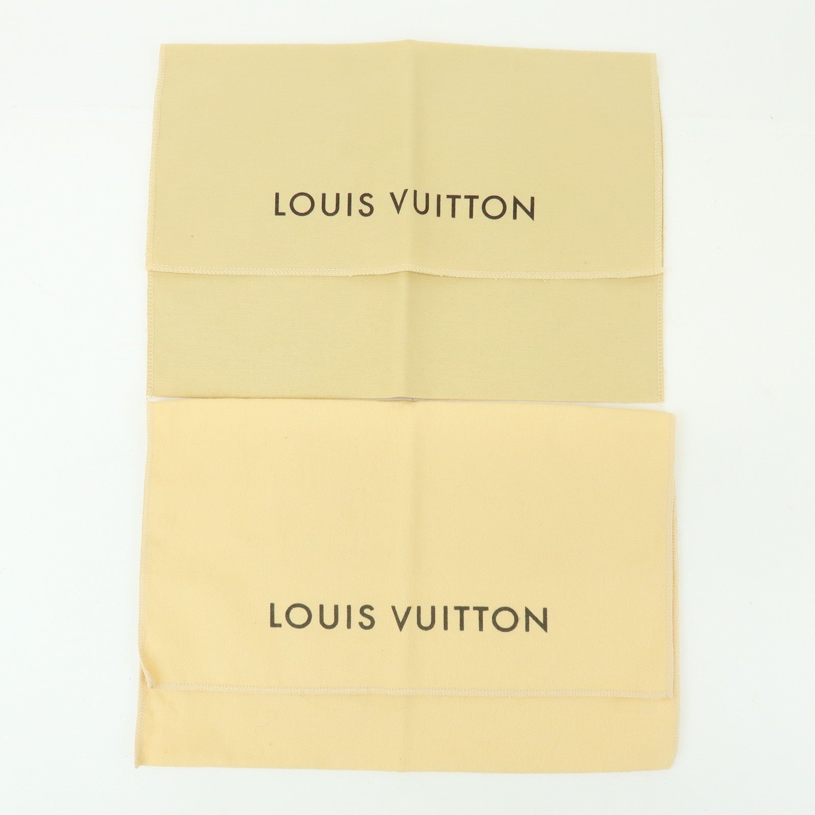 Loiuis Vuitton Set Of 10 Dust Bag Flap Style Beige