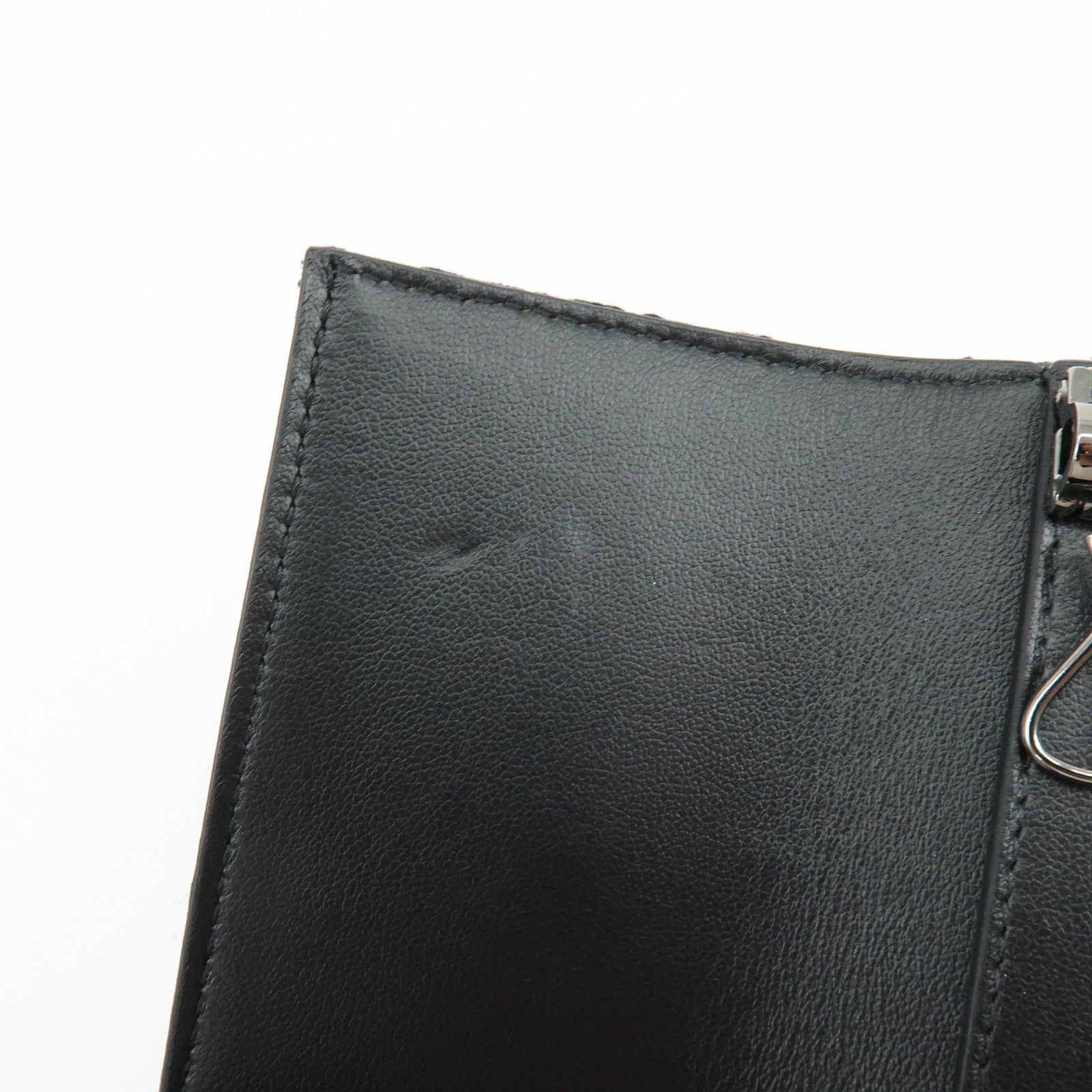 Christian Dior Oblique Canvas Leather 6 Rings Key Case Black
