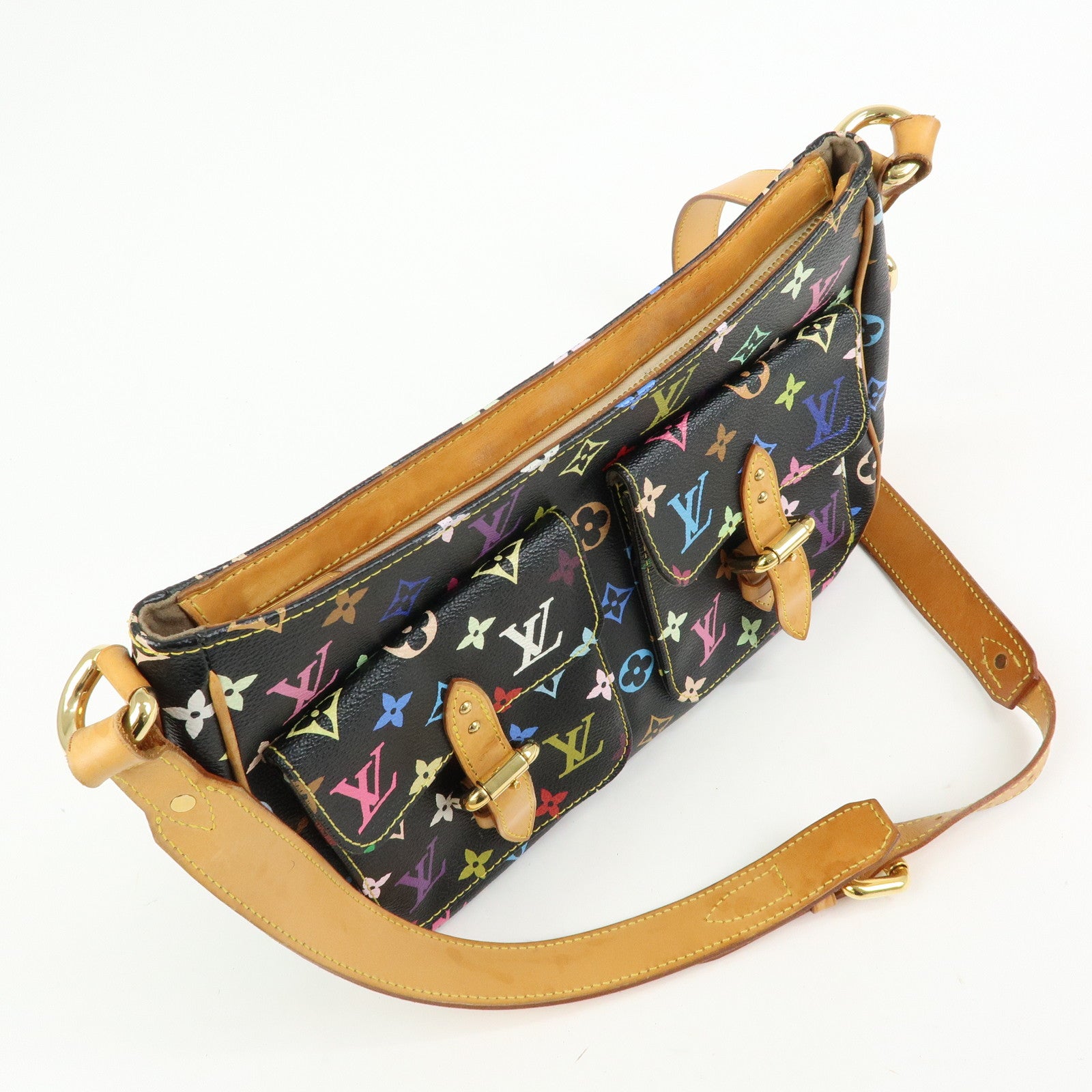 Louis Vuitton Monogram Multicolor Lodge PM Shoulder Bag Noir M40054