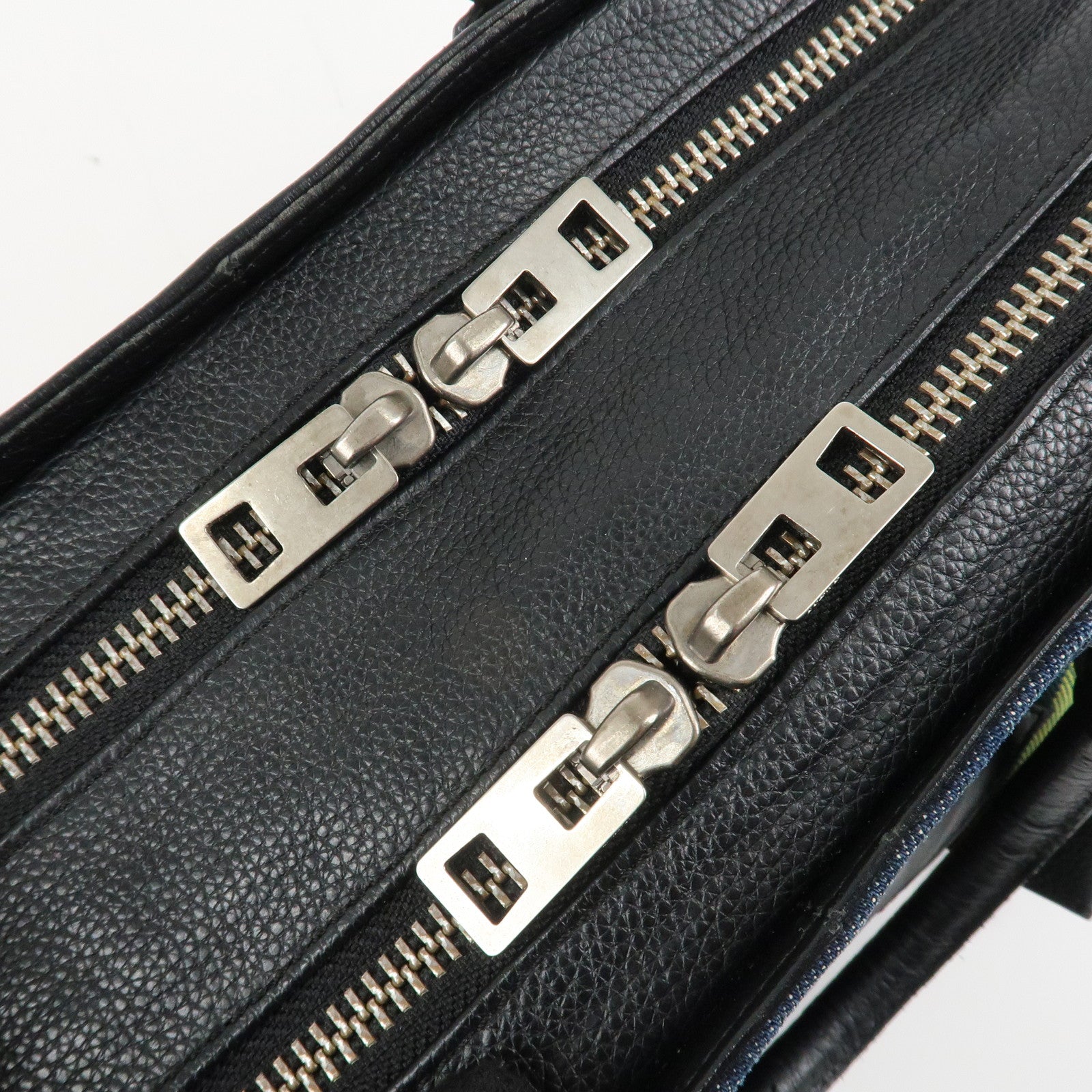 LOEWE Amazona 35 Anagram Denim Leather Junya Watanabe Hand Bag Used