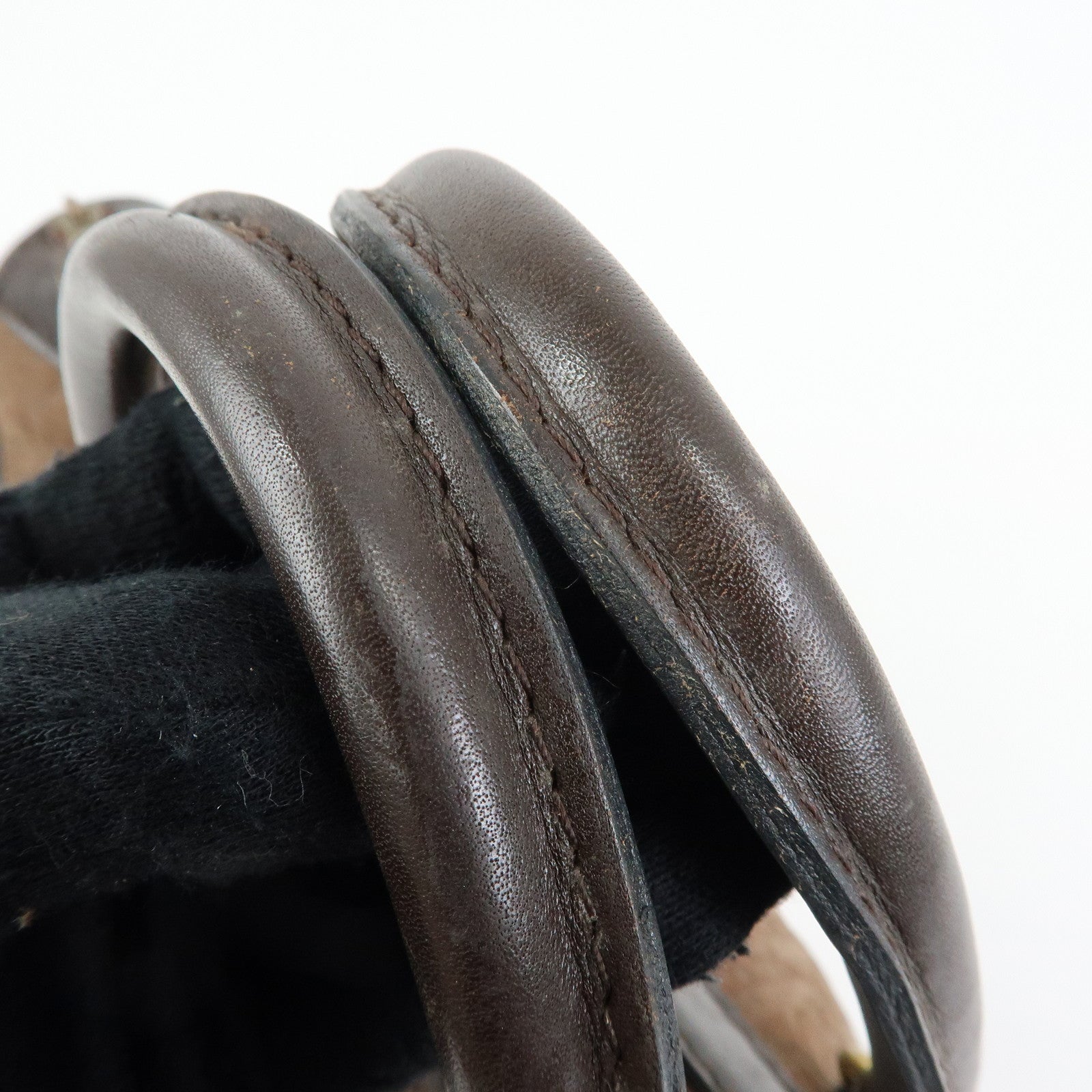 Christian Dior Trotter Suede Leather Boston Bag Hand Bag Brown