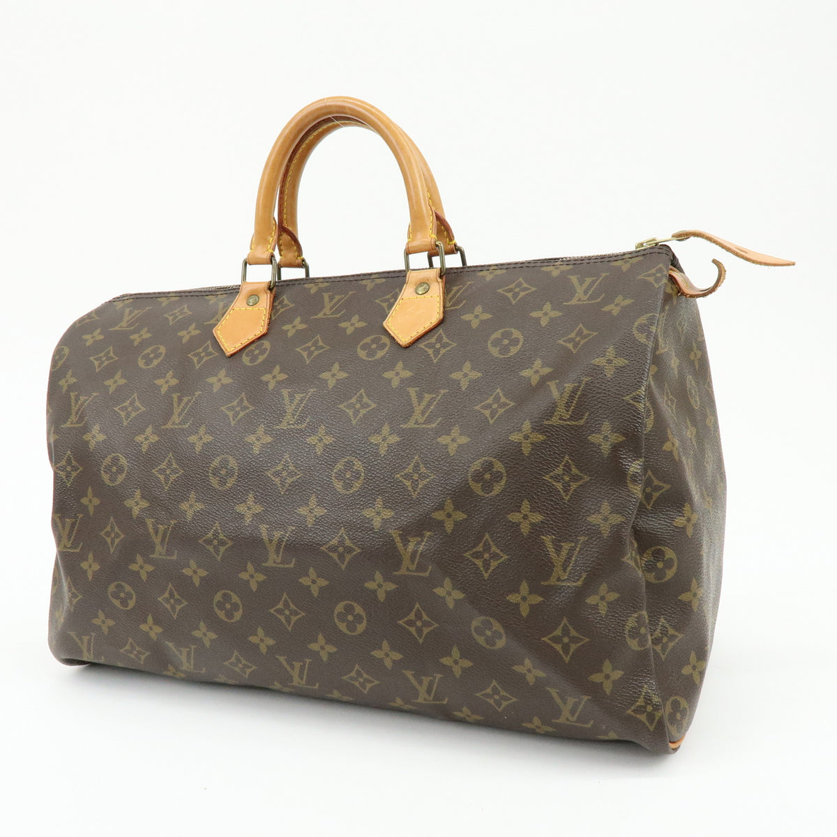 Louis Vuitton Monogram Speedy 40 Hand Bag Boston Bag Brown M41522