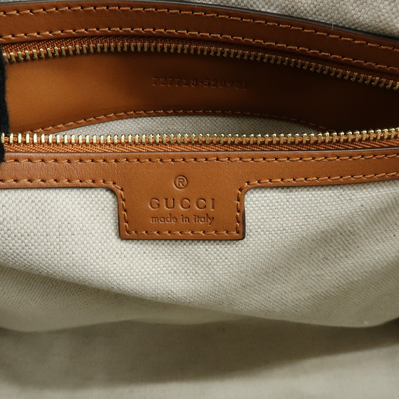 GUCCI Interlocking G Sherry Canvas 2Way Bag Hand Shoulder Bag 727728