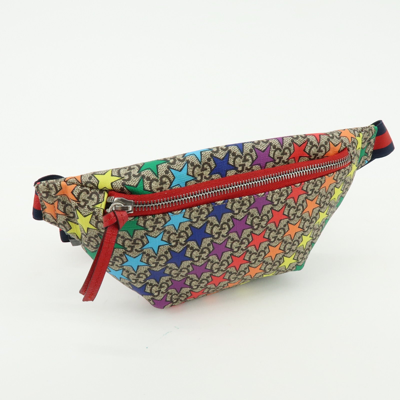 GUCCI Children's GG Supreme Body Waist Bag Multicolor Star Motif 502095