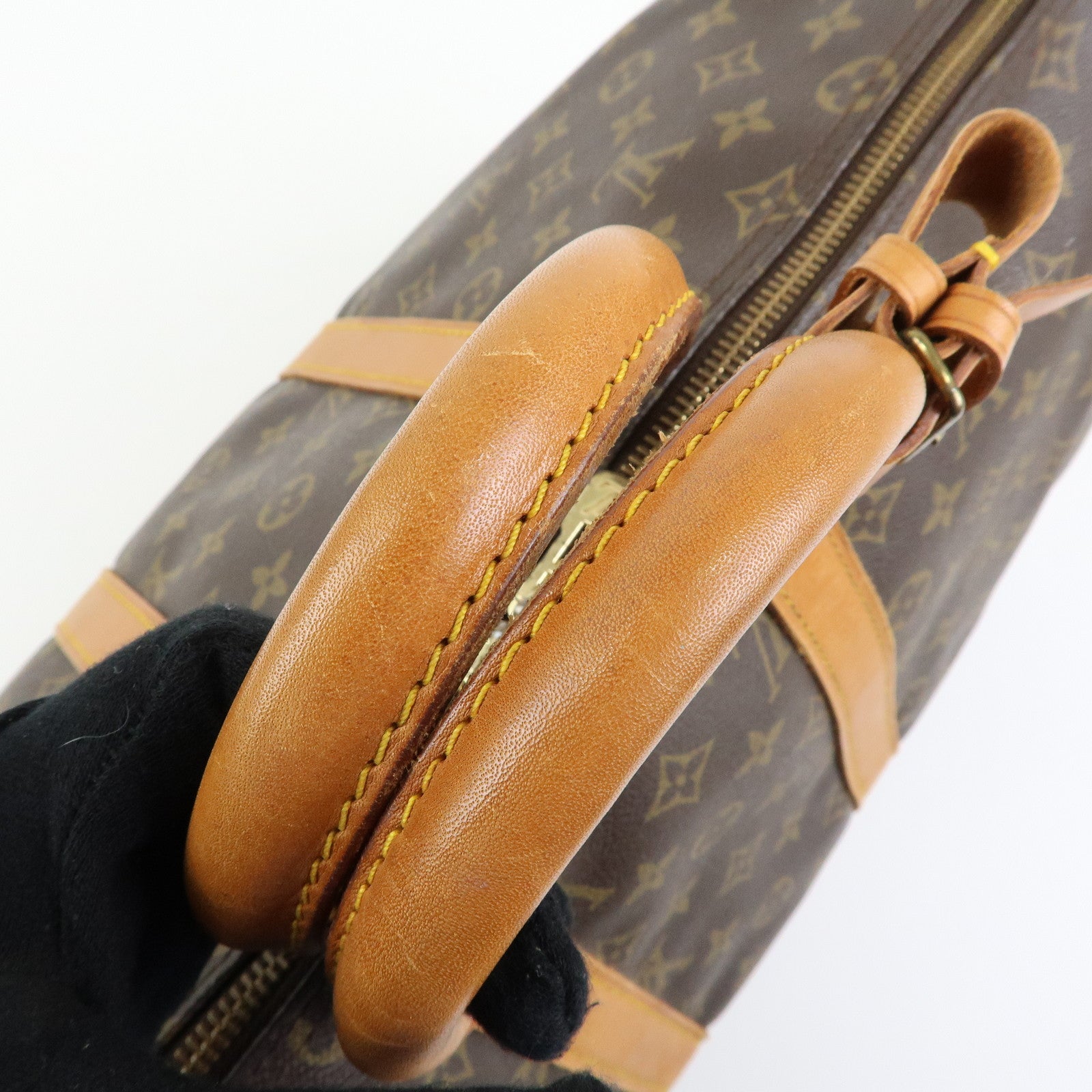 Louis Vuitton Monogram Keep All Bandouliere 45 Boston Bag M41418
