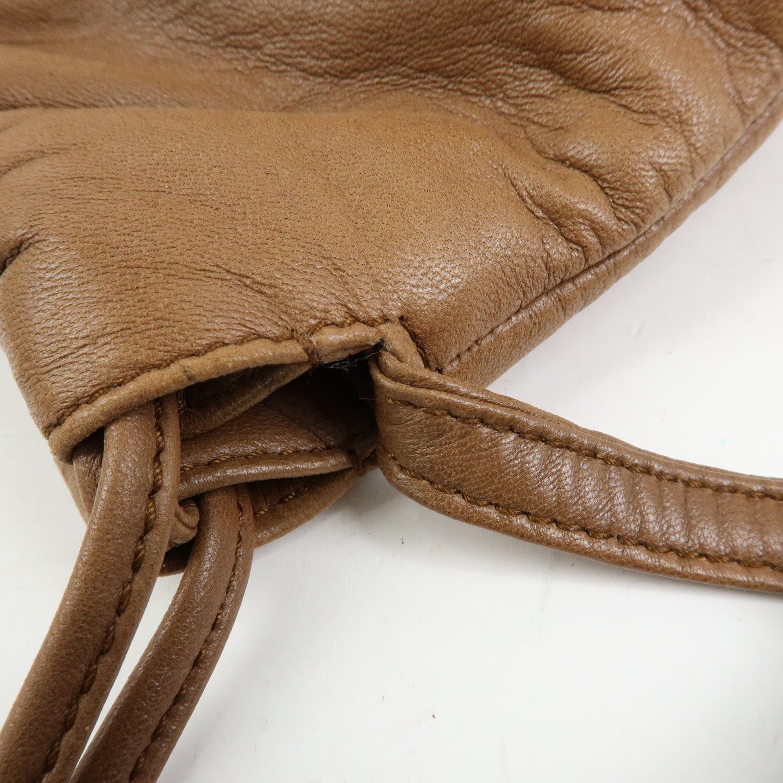 LOEWE Anagram Nappa Leather Shoulder Crossbody Bag Brown