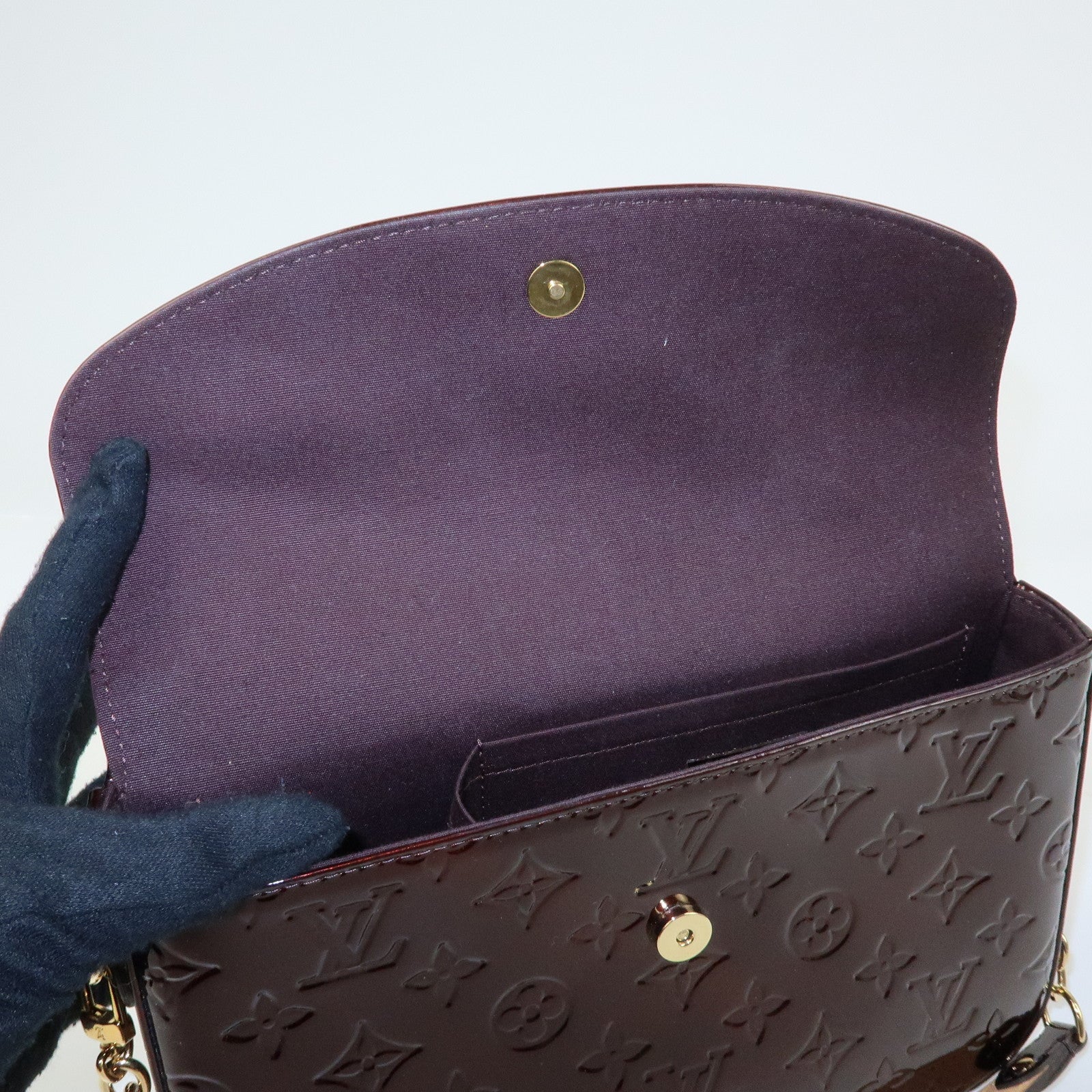 Louis Vuitton Vernis Rodeo Drive Hand Bag Amarante M93598