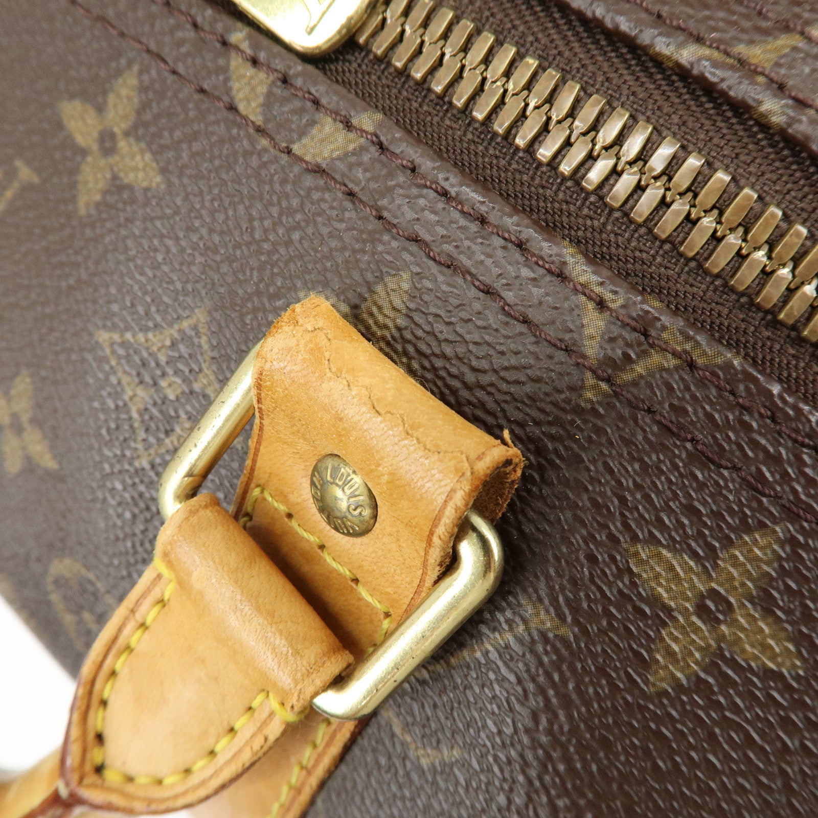 Louis Vuitton Monogram Keep All 55 Boston Bag Hand Bag Brown M41424