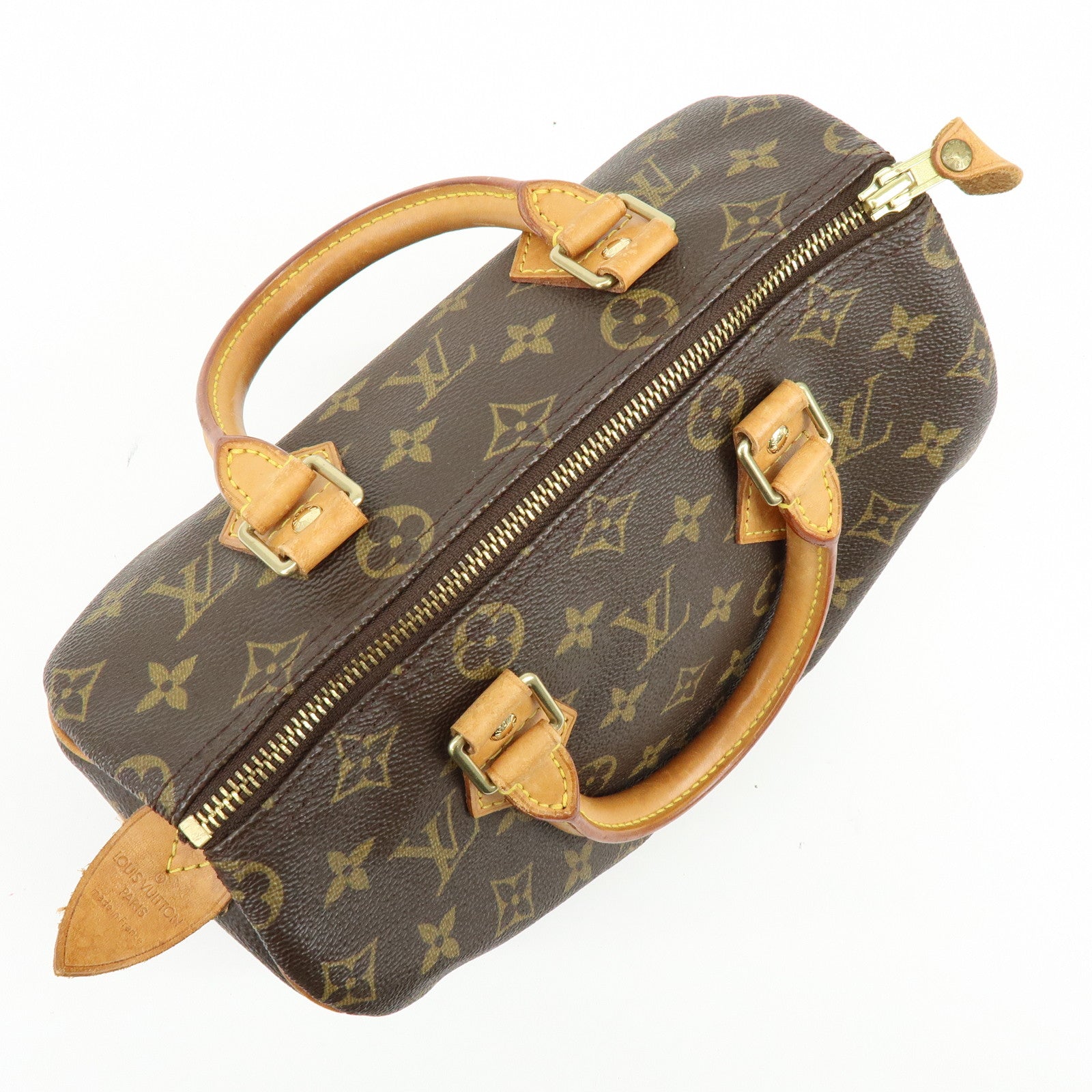 Louis Vuitton Monogram Speedy 25 Boston Bag Hand Bag Brown M41528