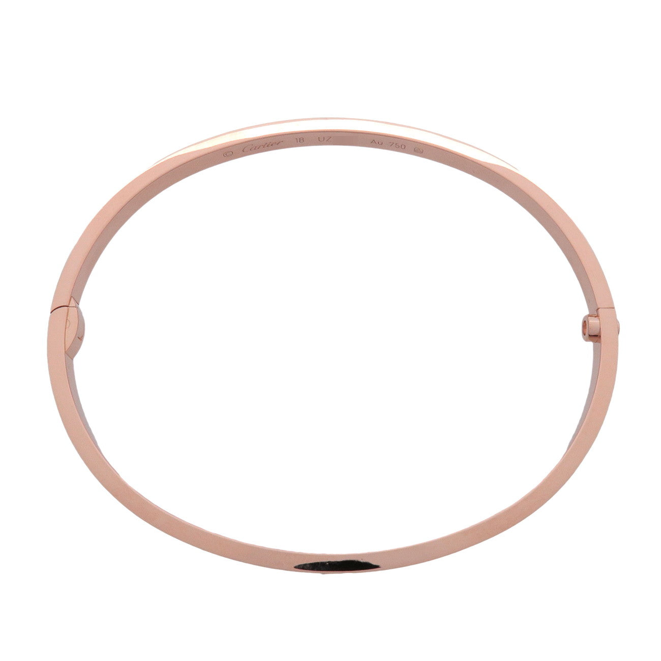 Cartier Love Bracelet SM Bangle K18 750PG Rose Gold Size 18