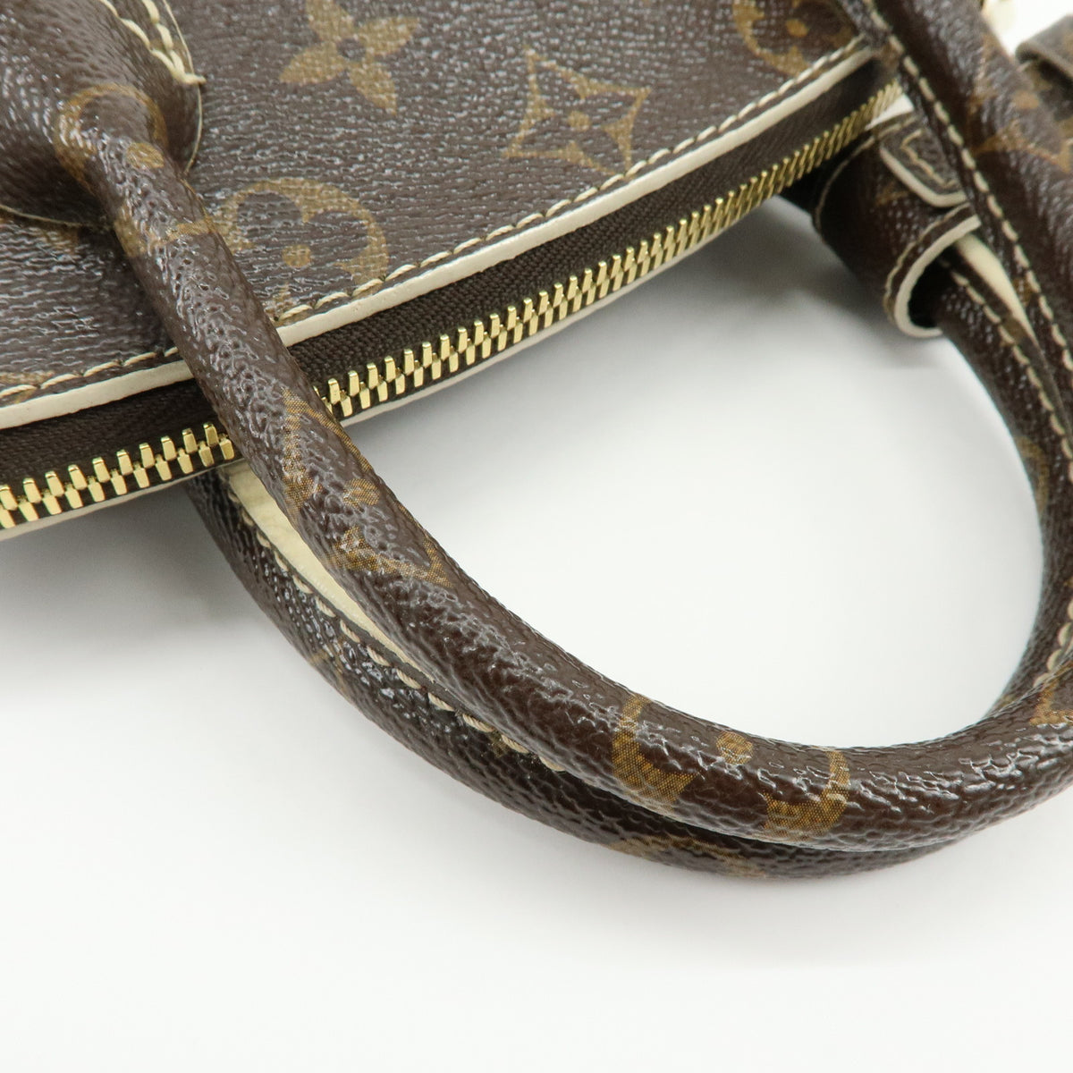 Louis Vuitton Monogram Shiny Lockit BB Mini Hand Bag  Brown M40599