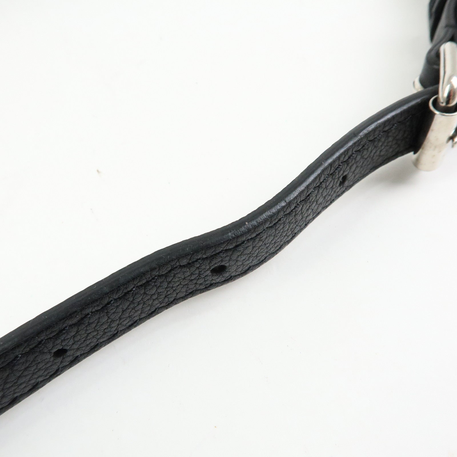 Louis Vuitton Lockme Ever MM Calf Leather 2Way Hand Bag Black M51395