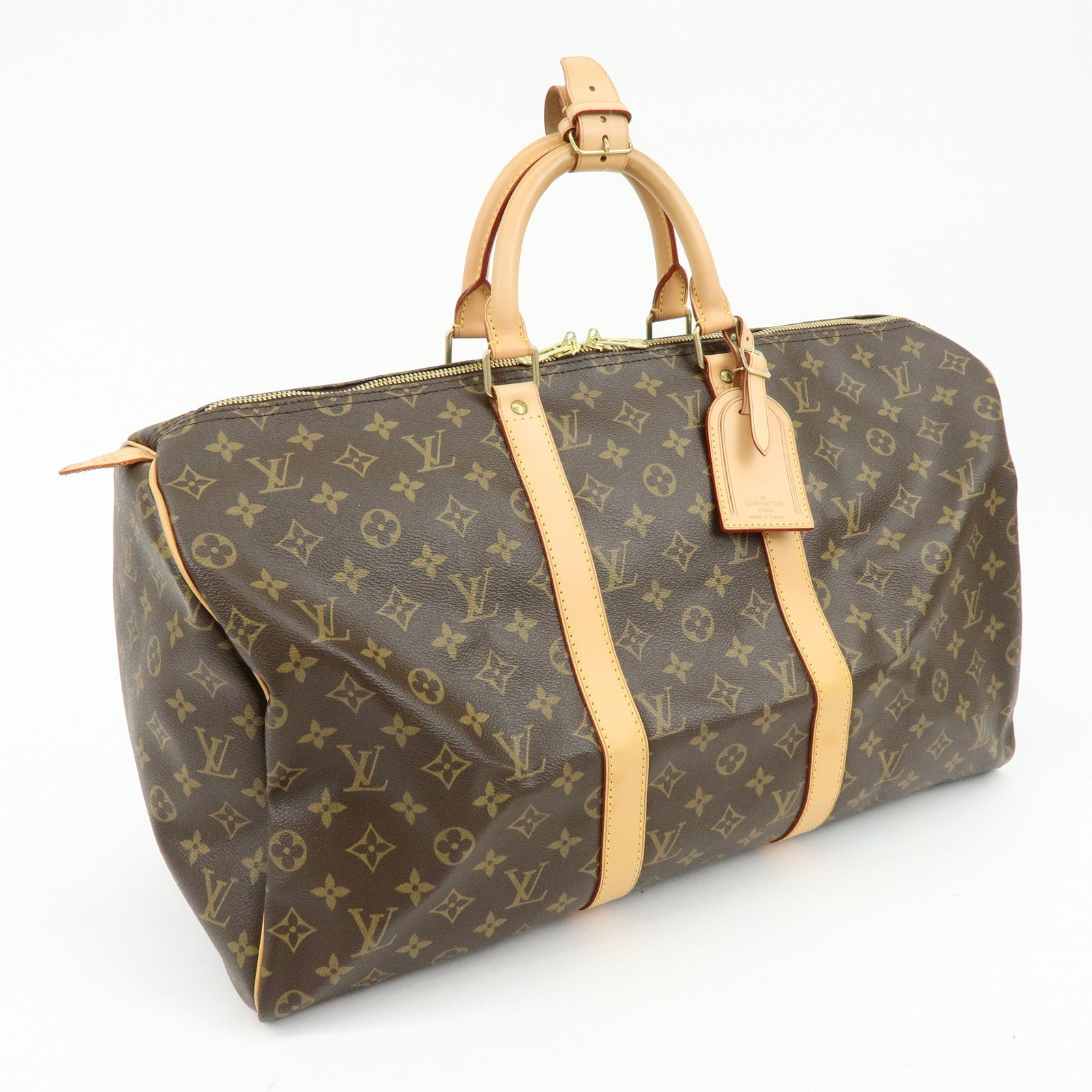 Louis Vuitton Monogram Keep All 50 Boston Bag Brown M41426