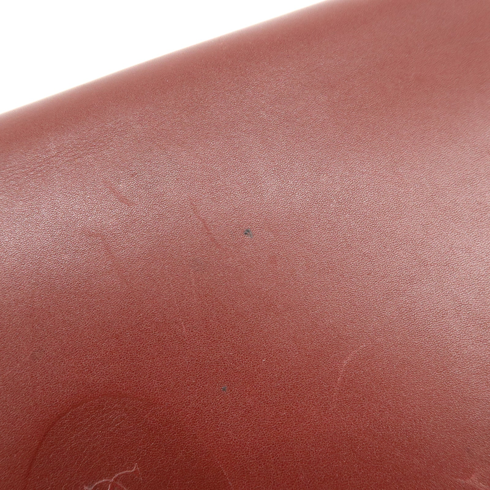 Cartier Must de Cartier Leather Clutch Bag Flat Pouch Bordeaux