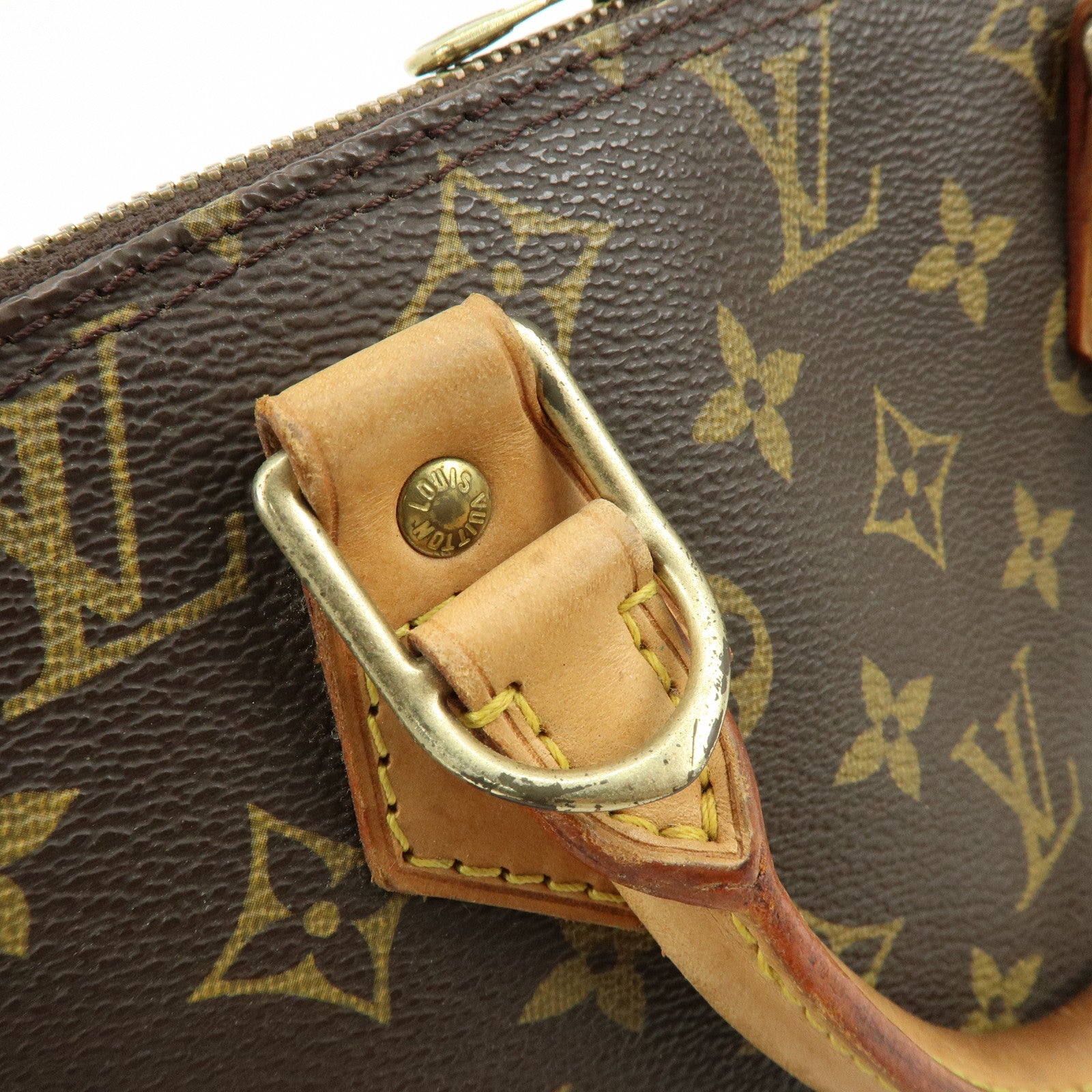 Louis Vuitton Monogram Canvas Alma Hand Bag Brown M51130