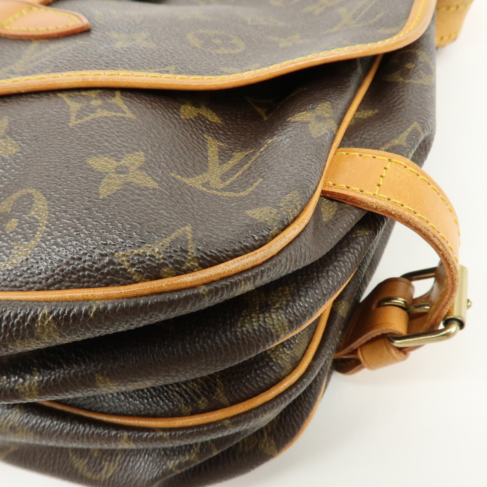 Louis Vuitton Monogram Saumur 30 Canvas Shoulder Bag Brown M42256