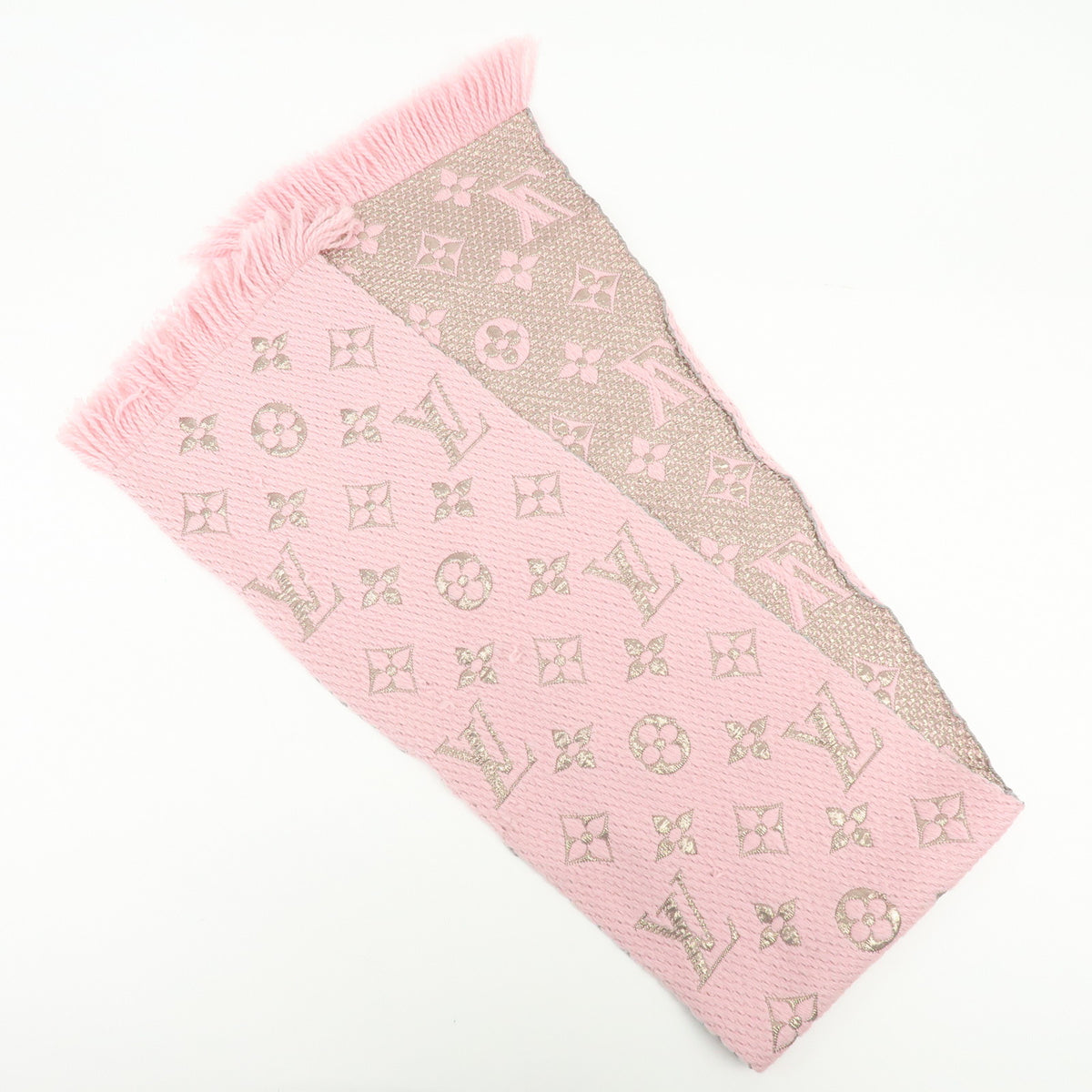 Louis Vuitton Echarpe Logomania Shine Wool Silk polyester Scarf M60466