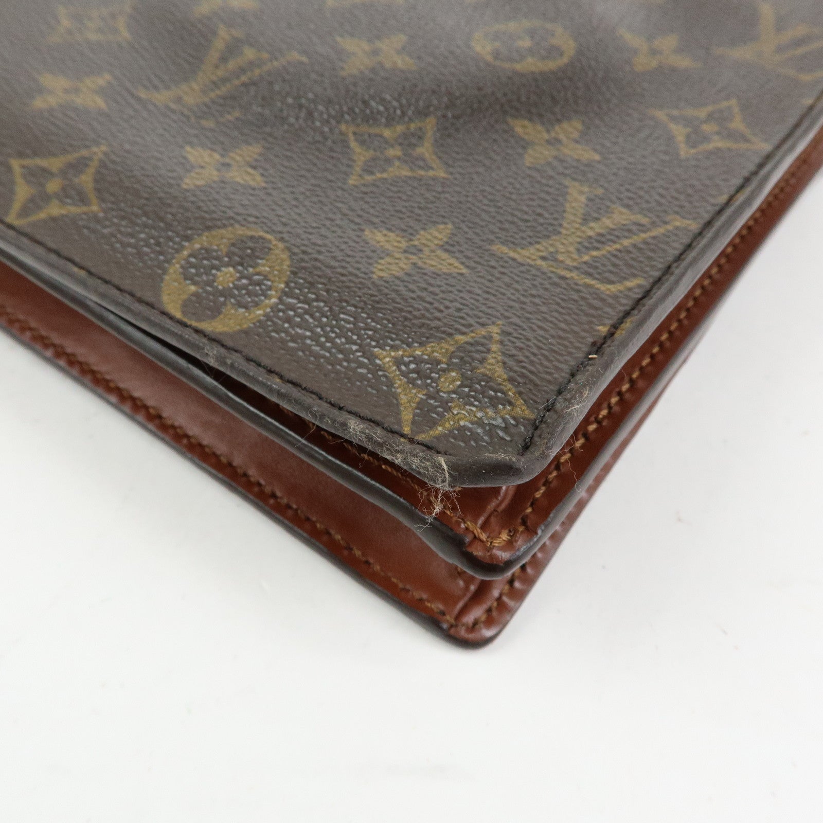 Louis Vuitton Monogram Canvas Enghien Shoulder Bag Brown M51205
