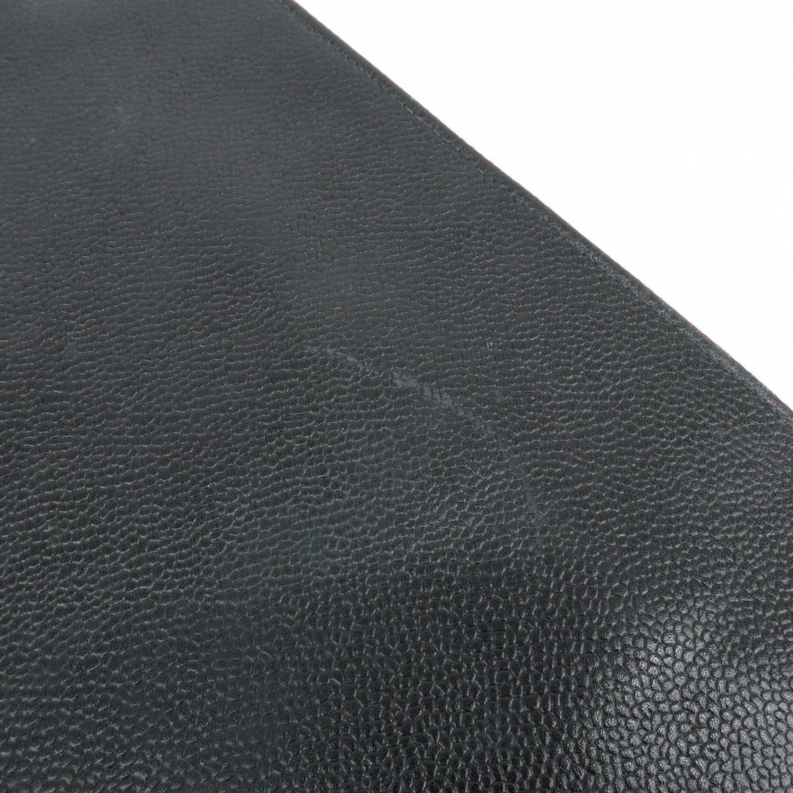 CHANEL COCO Mark Caviarskin Tote Bag Shoulder Bag Black