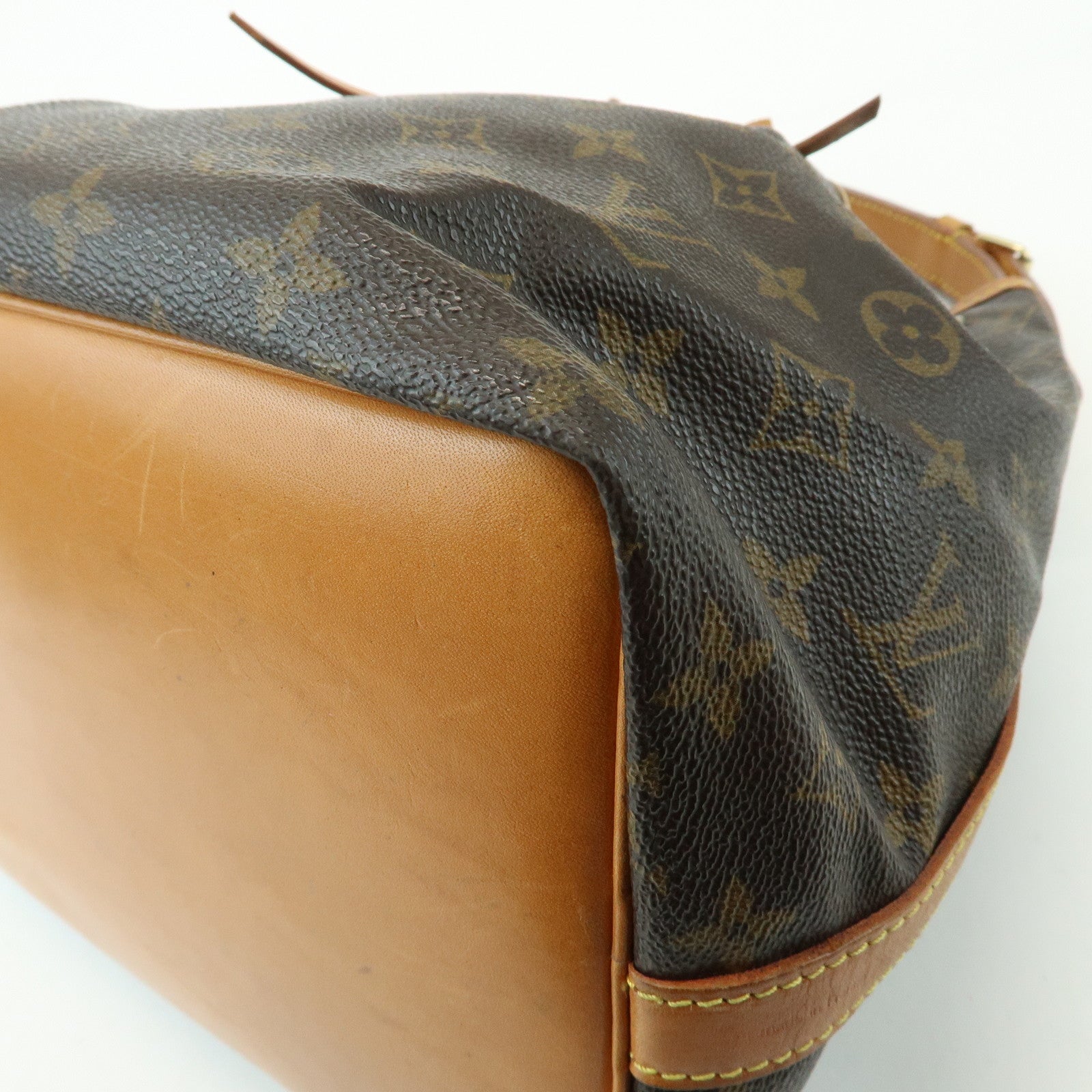 Louis Vuitton Monogram Canvas Petit Noe Shoulder Bag Brown M42226