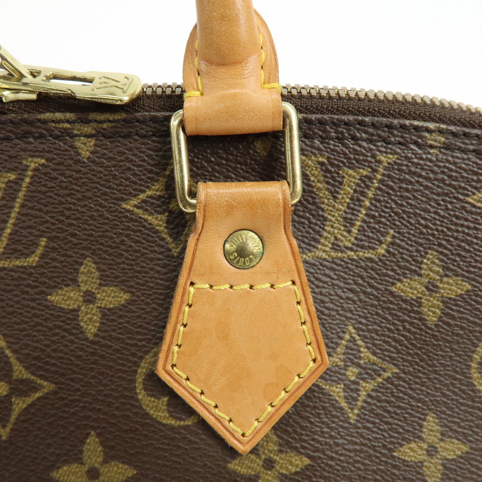 Louis Vuitton Monogram Canvas Alma Hand Bag Brown M51130