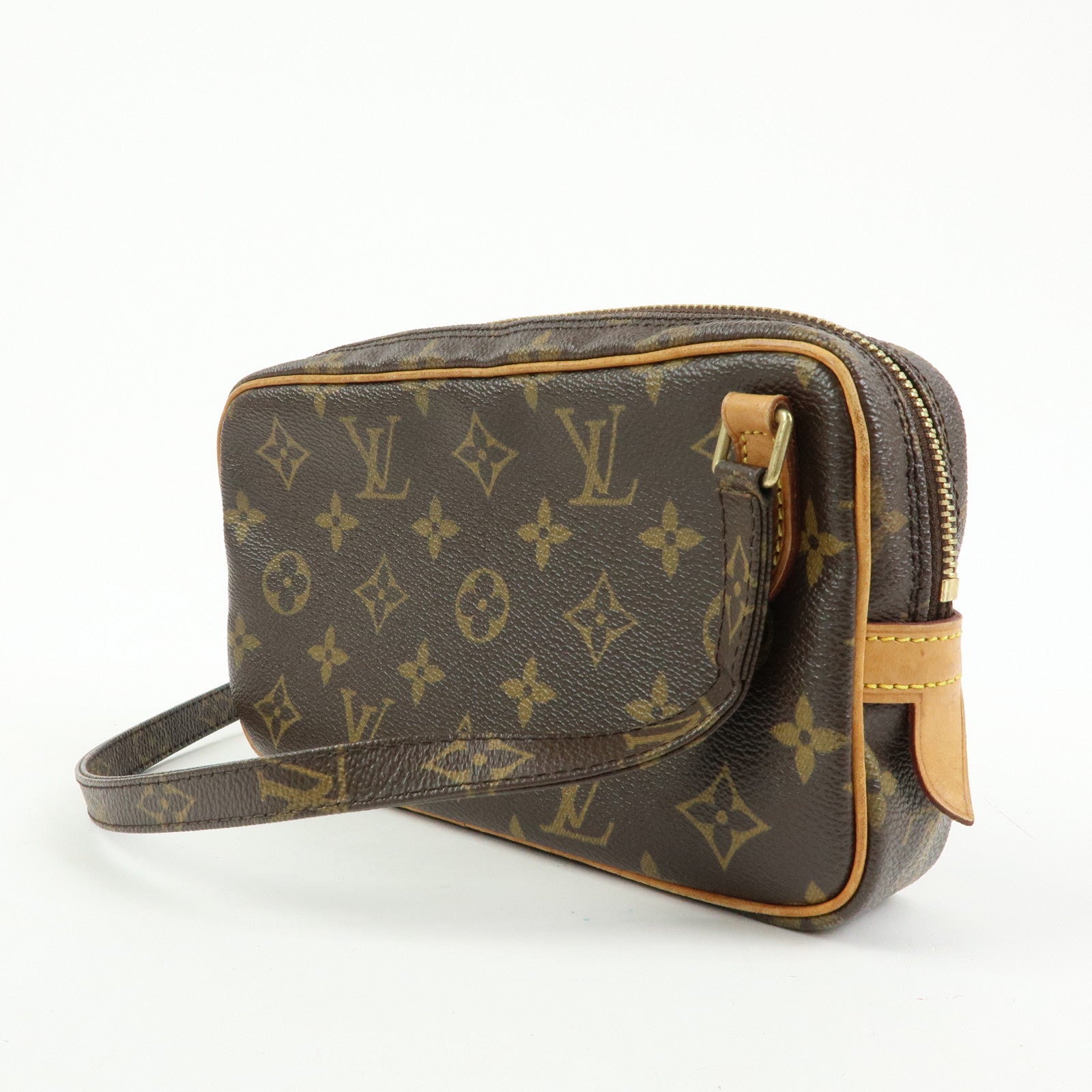 Louis Vuitton Monogram Pochette Marly Bandouliere Bag Brown M51828