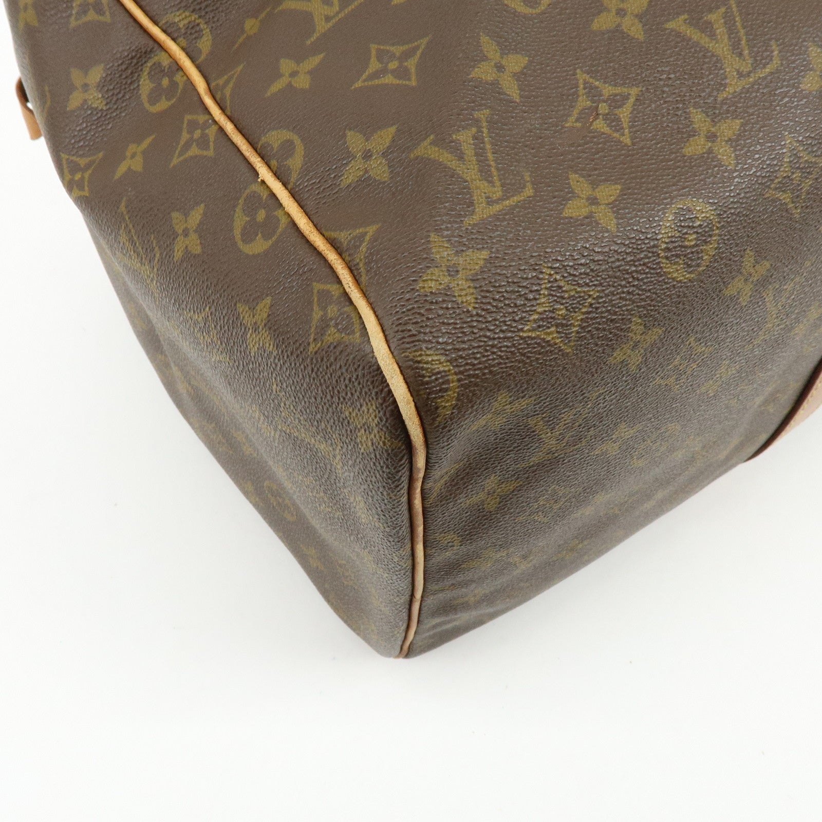 Louis Vuitton Monogram Sac Souple 55 Boston Bag Brown M41622