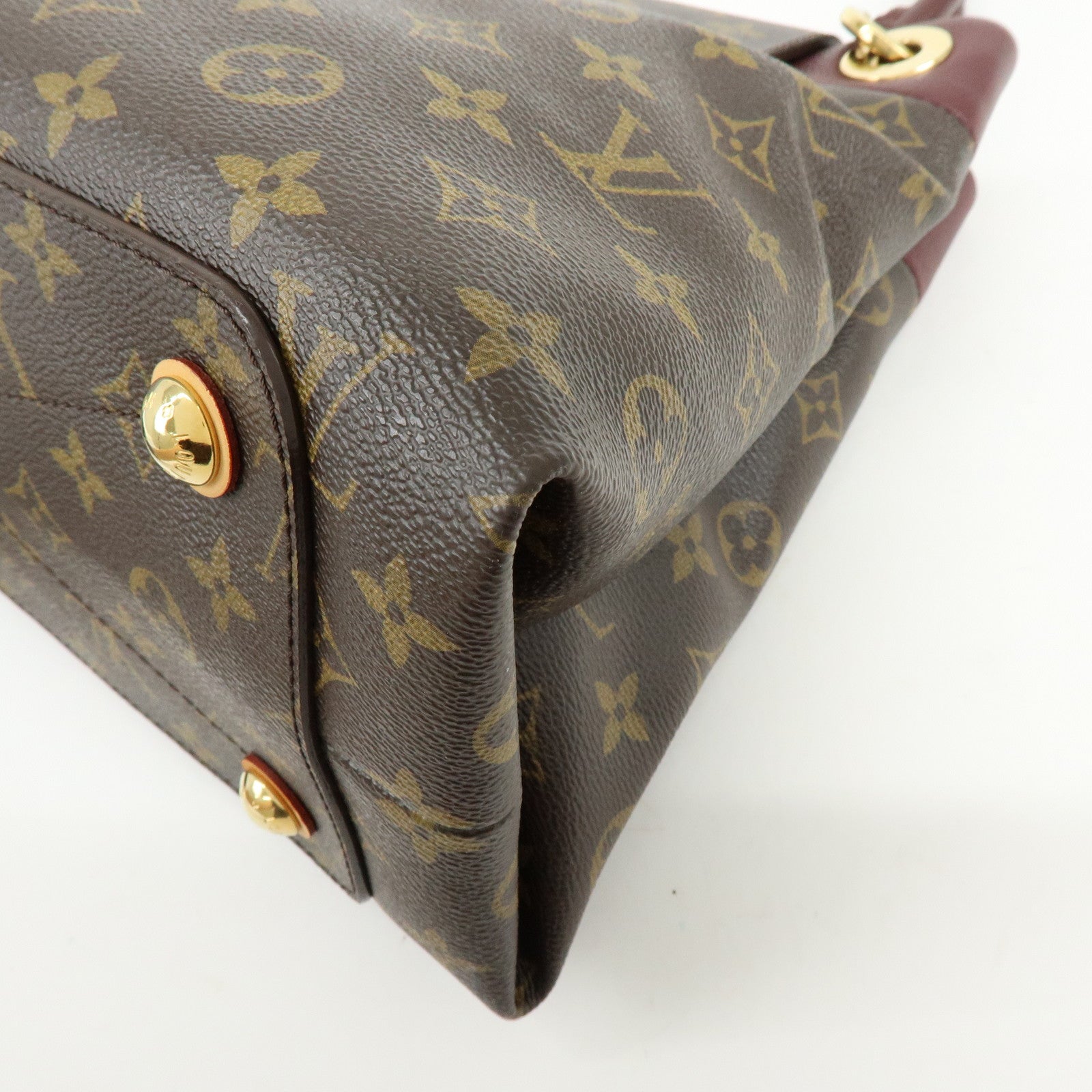 Louis Vuitton Monogram Olympe Canvas Hand Bag Shoulder Bag Brown M40579