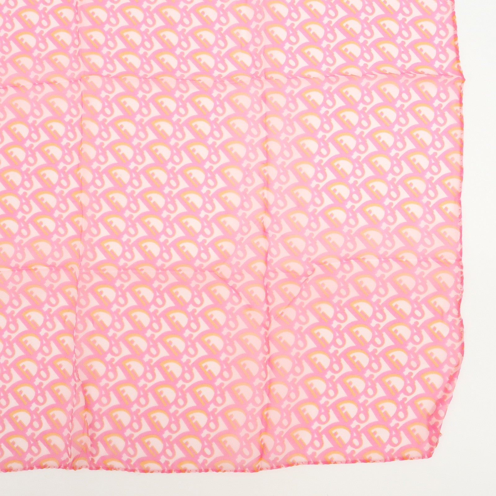 Christian Dior Trotter Silk 100% Scarf Handkerchief Pink