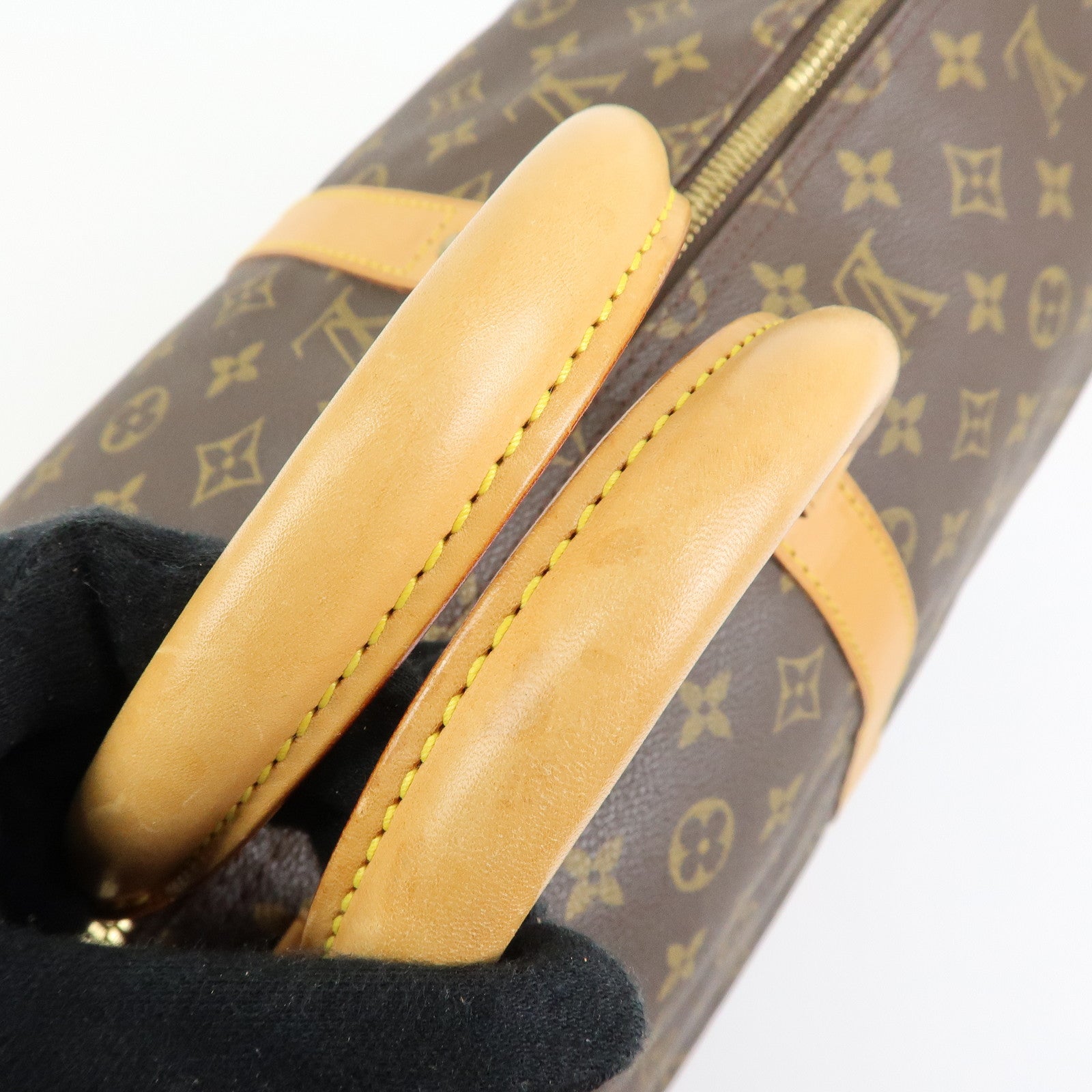 Louis Vuitton Monogram Keep All 50 Bandouliere Boston Bag Brown M41416